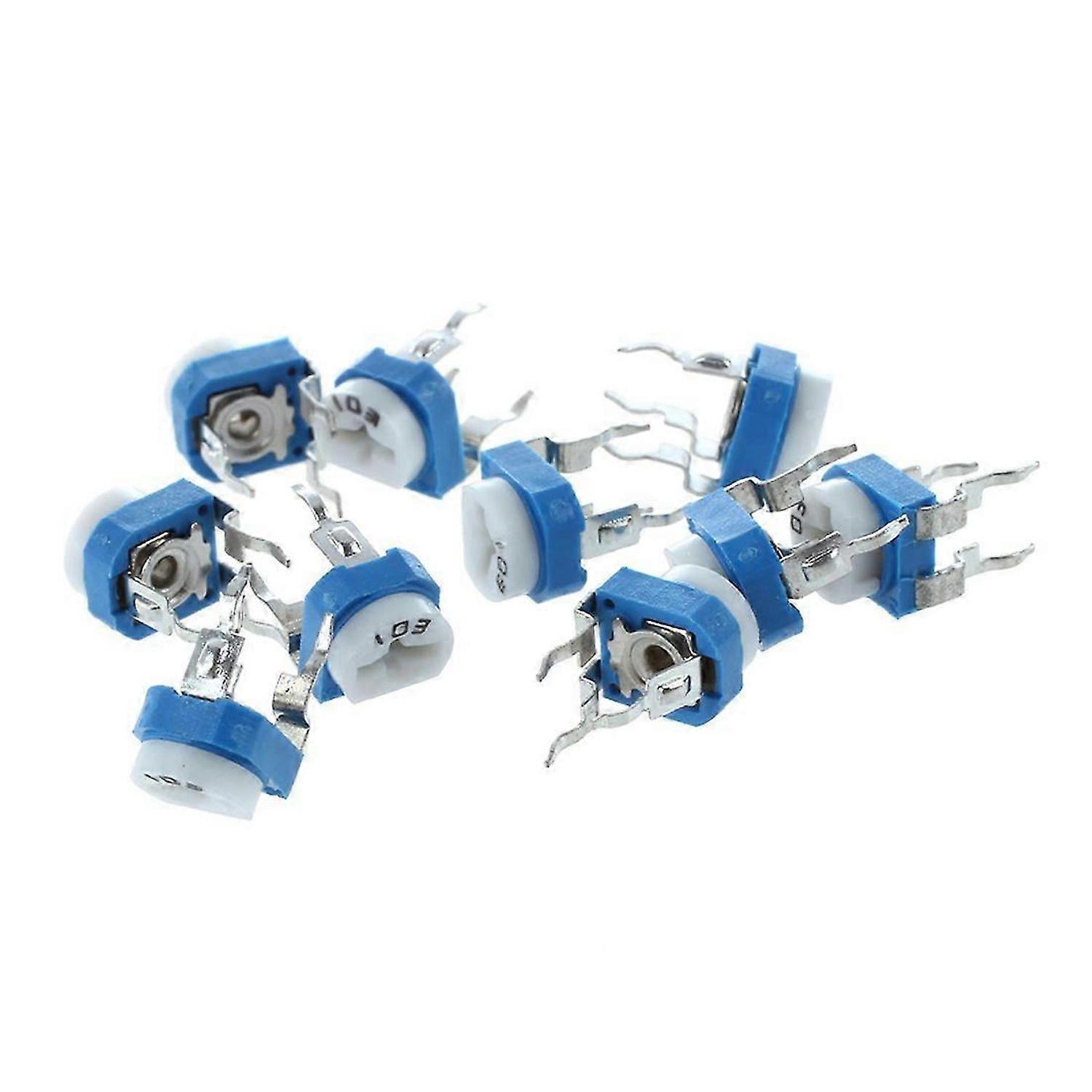 10X 6mm 10k ohm Horizontal Pot Variable Cermet Potentiometer Trimmer Resistor UK