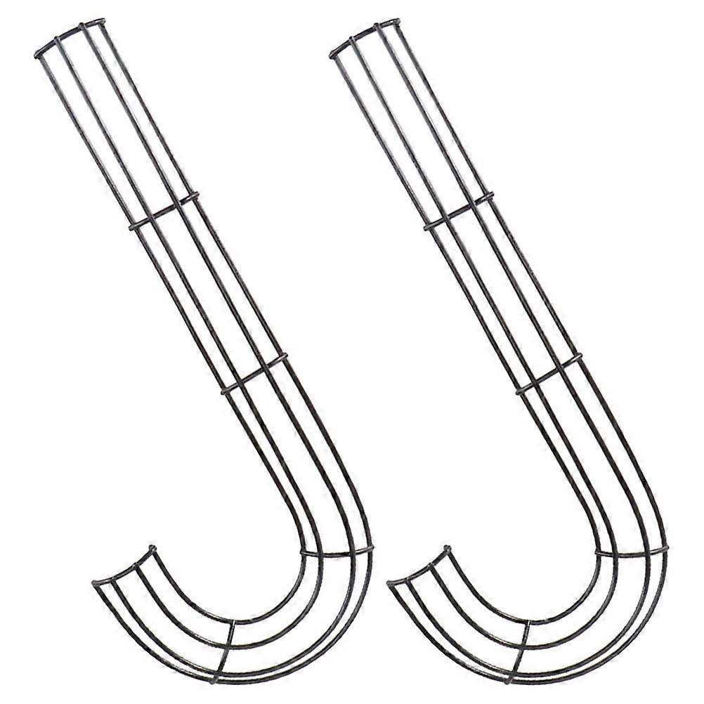 Candy Cane Wreath Frame Metal Wire Wreath Frame for Crafts 4Pcs