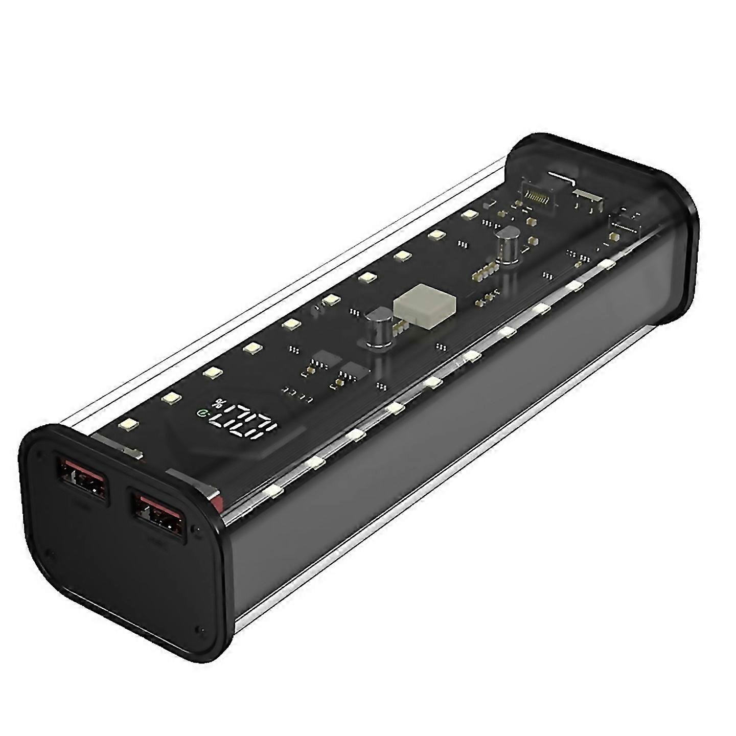 For 21700 Diy Power Bank Case Led Screen Battery Storage Shell Suitable For Everyday Use