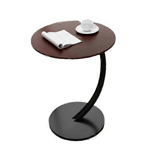 CShaped Wooden Side Table Solid Wood Frame Modern CStyle Design Sofa/Chair Side Compact Size
