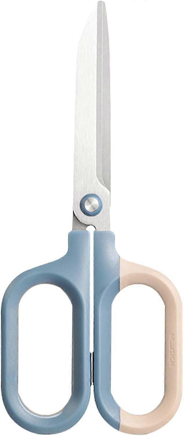 Multipurpose Scissors, Comfort-Grip Handles compatible with Sharp Scissors for Office Home School Craft Sewing Fabric Supplies (7", Blue-1)