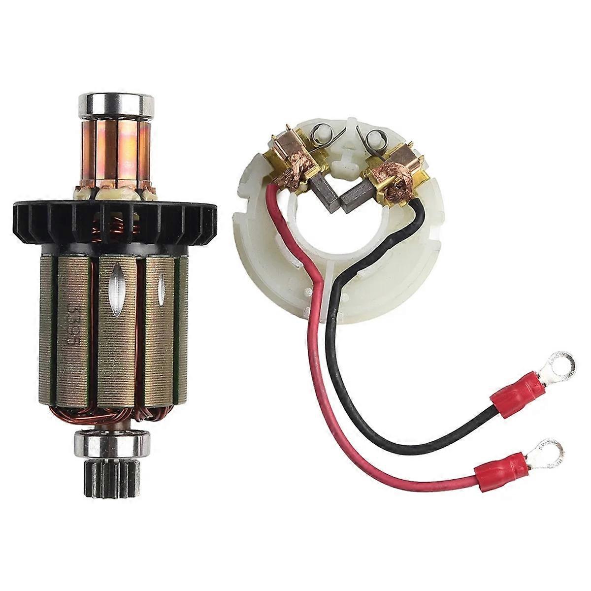 619496-0 638991-1 Armature and Carbon Brushes Holder Set for DHP458 BHP458 DDF458 BDF458 Replacement Accessory