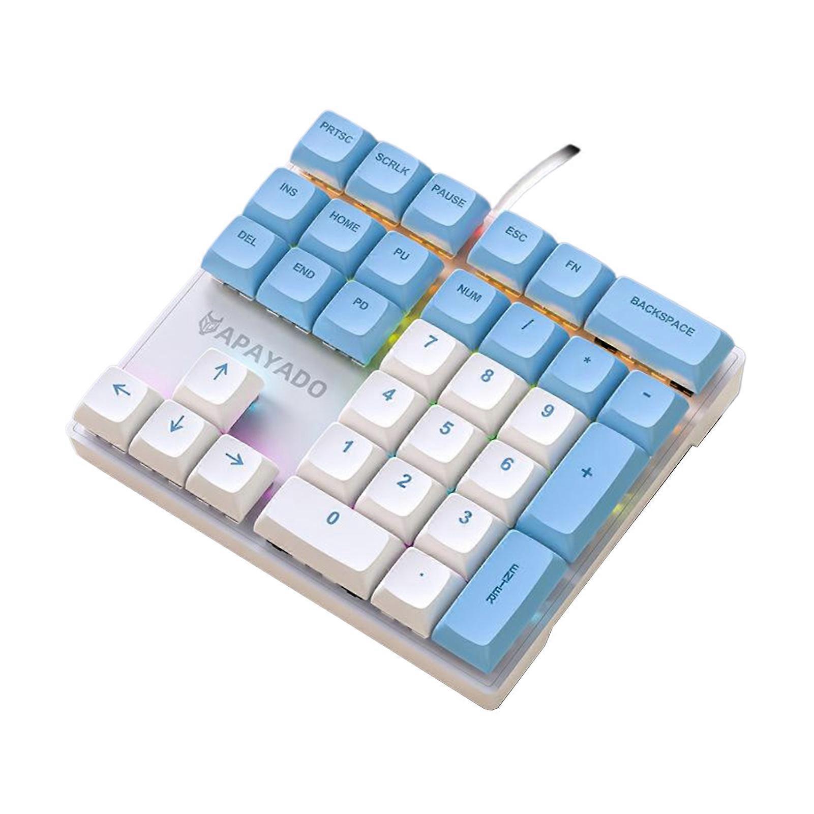 Wired Mechanical Numeric Keypad XDA Key Shape Improved Input Speed K33 Mechanical Numeric Keyboard