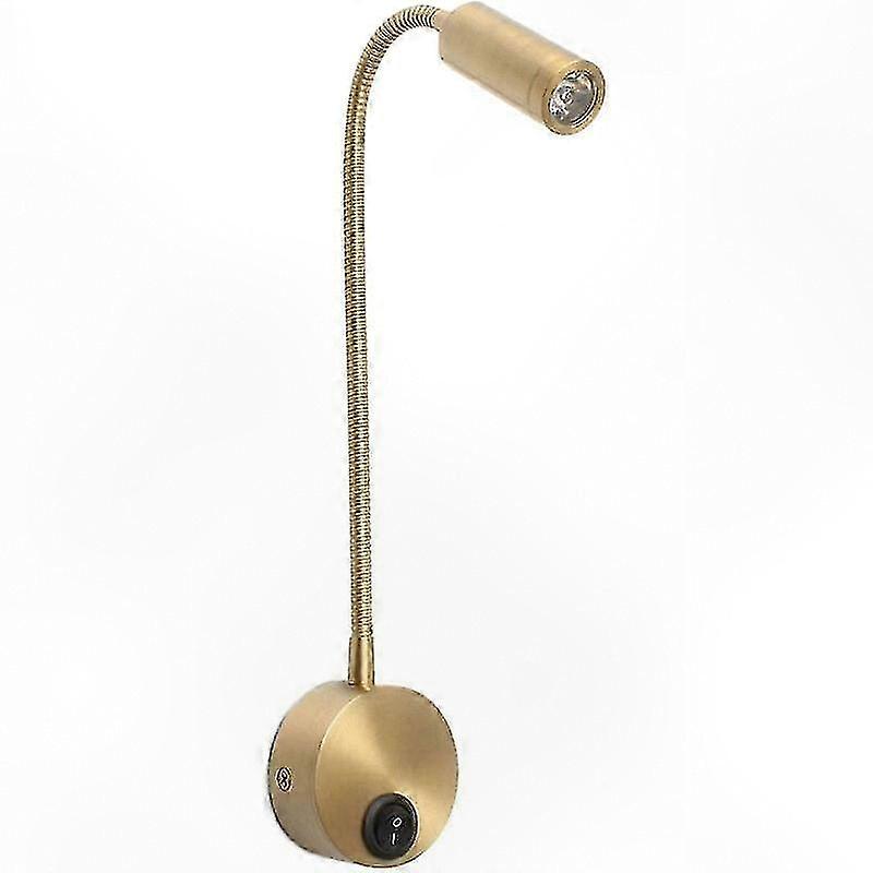 Flexible Gooseneck LED Wall Light for Bed and Desk, 1W Reading Lamp with Adjustable Neck