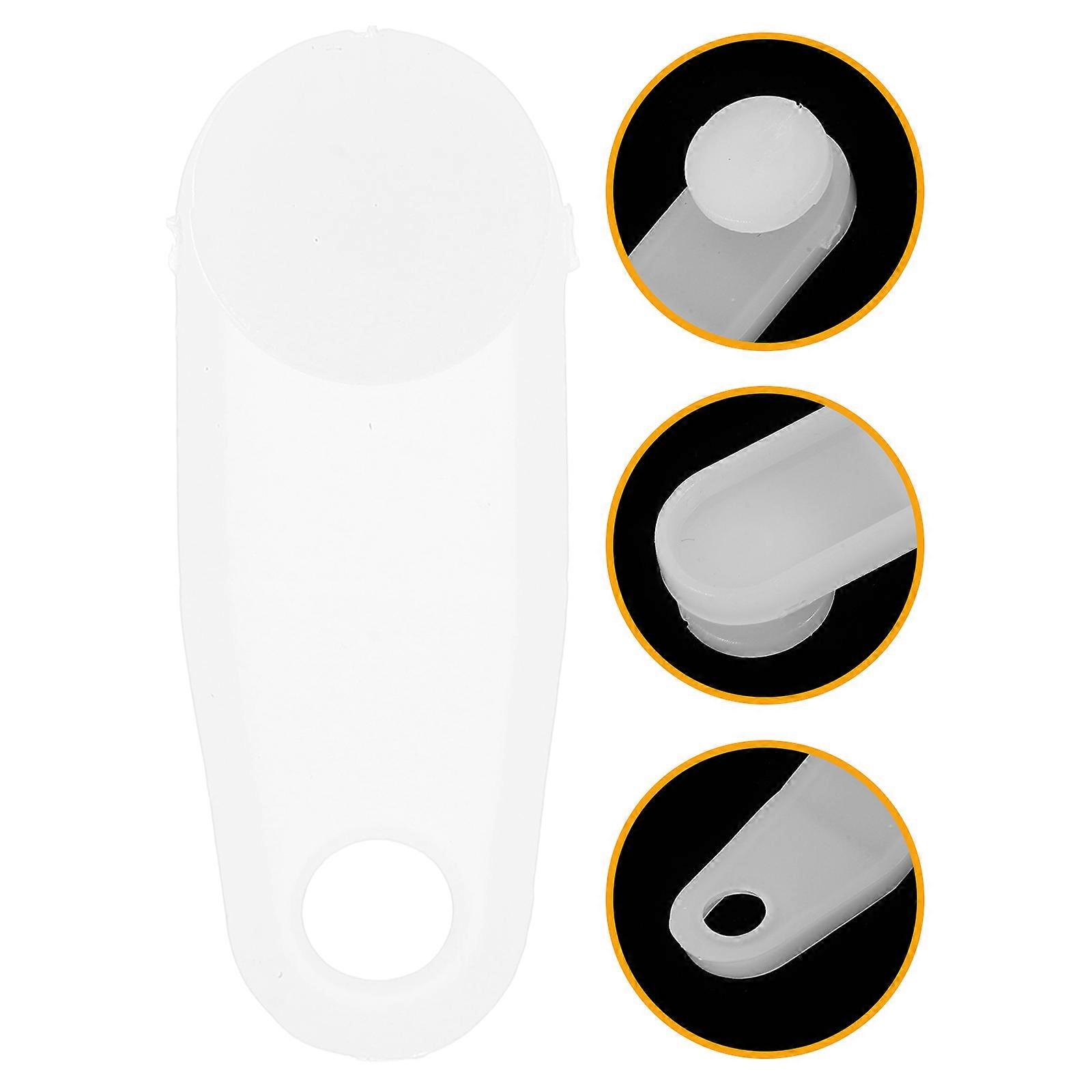 Curtain Track Glider Hooks White ABS Plastic Curtain Rail Track 72Pcs