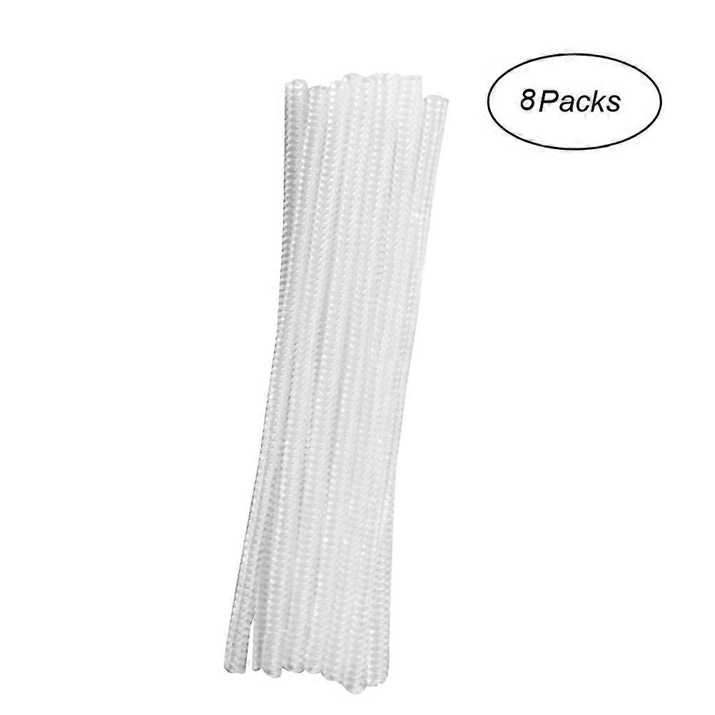 Spring Rope Keychain Adjustable Extender 8Pcs White Coil for Decoration Use