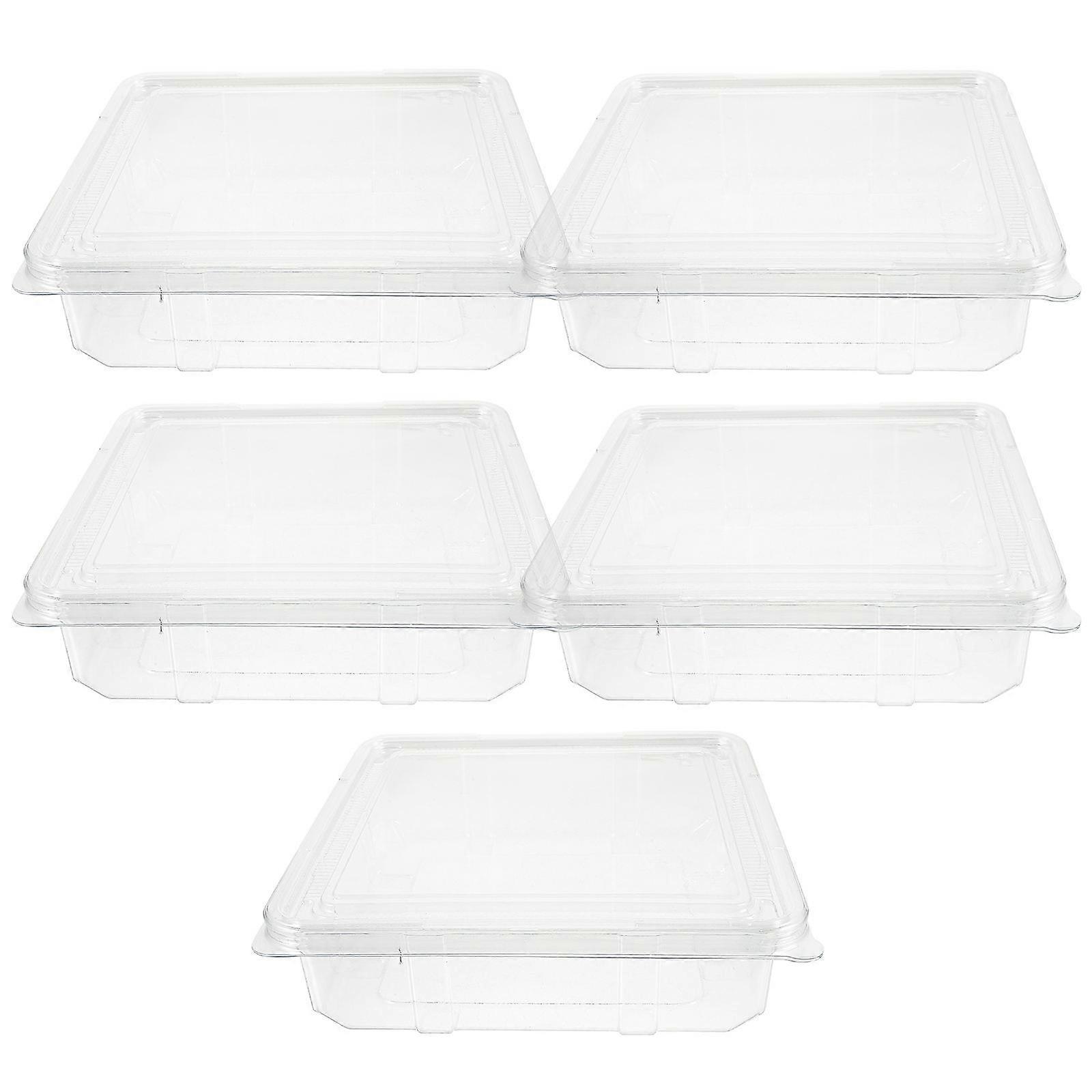 Hats Organizer Box Dustproof Home Organization Simple Design Square 21X21X5.5CM 5Set