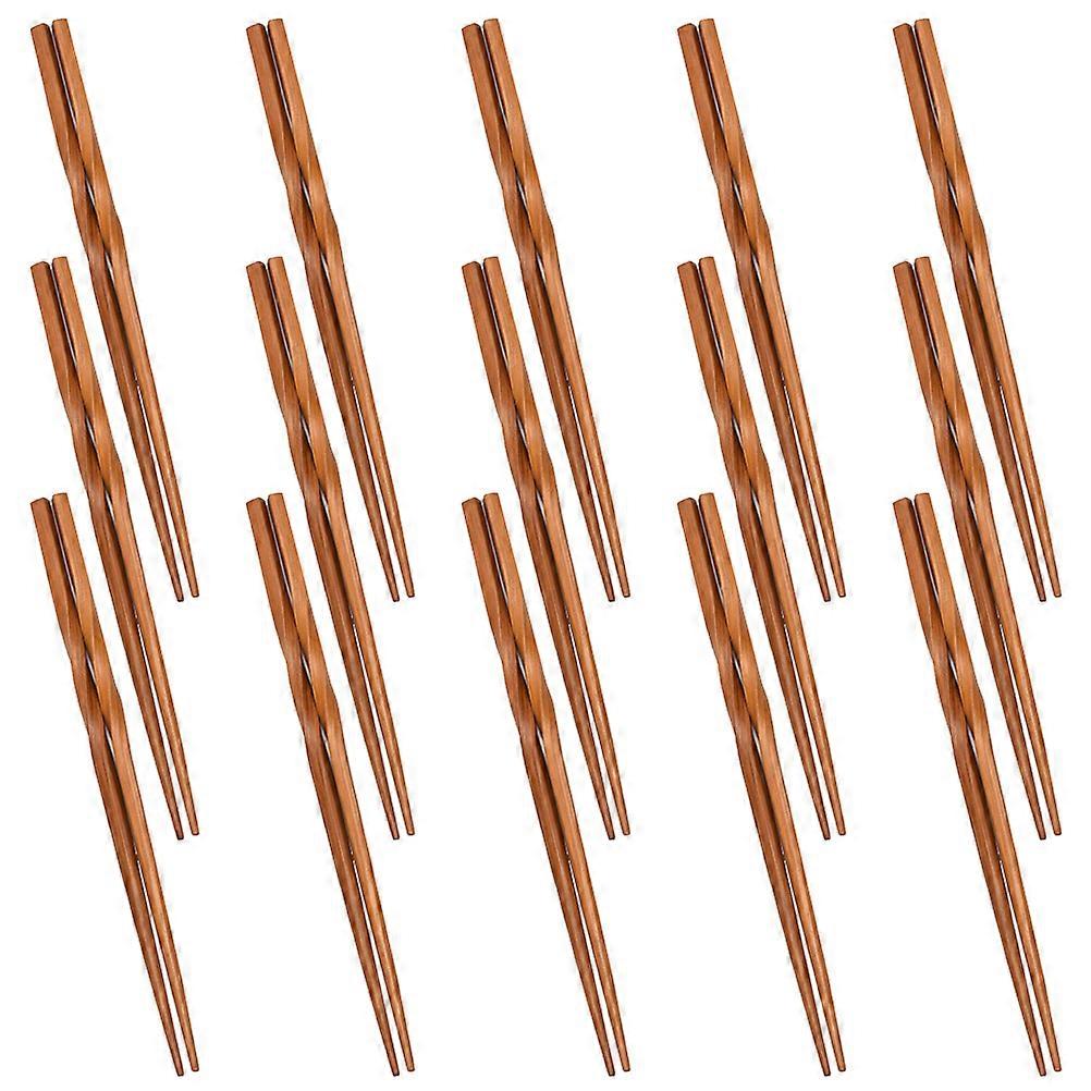 Bamboo Cooking Chopsticks Sharp Tip Reusable 15Pair for Home Use