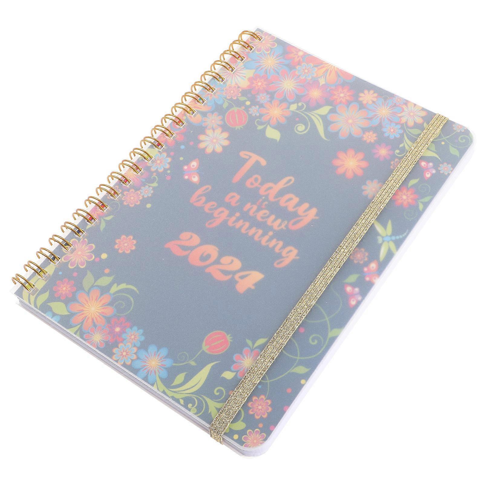 Portable Planner 3Pcs Binder Note Book Academic Planner Office Accessory 19.00X14.00X1.00CM Assorted Color Daily Writing