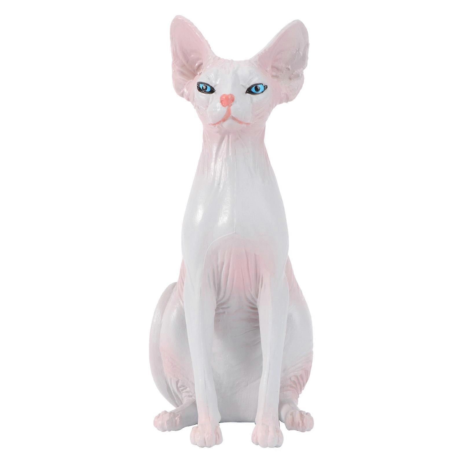 Static Solid Cat Toy Simulation Cat Model for Decor 3Pcs