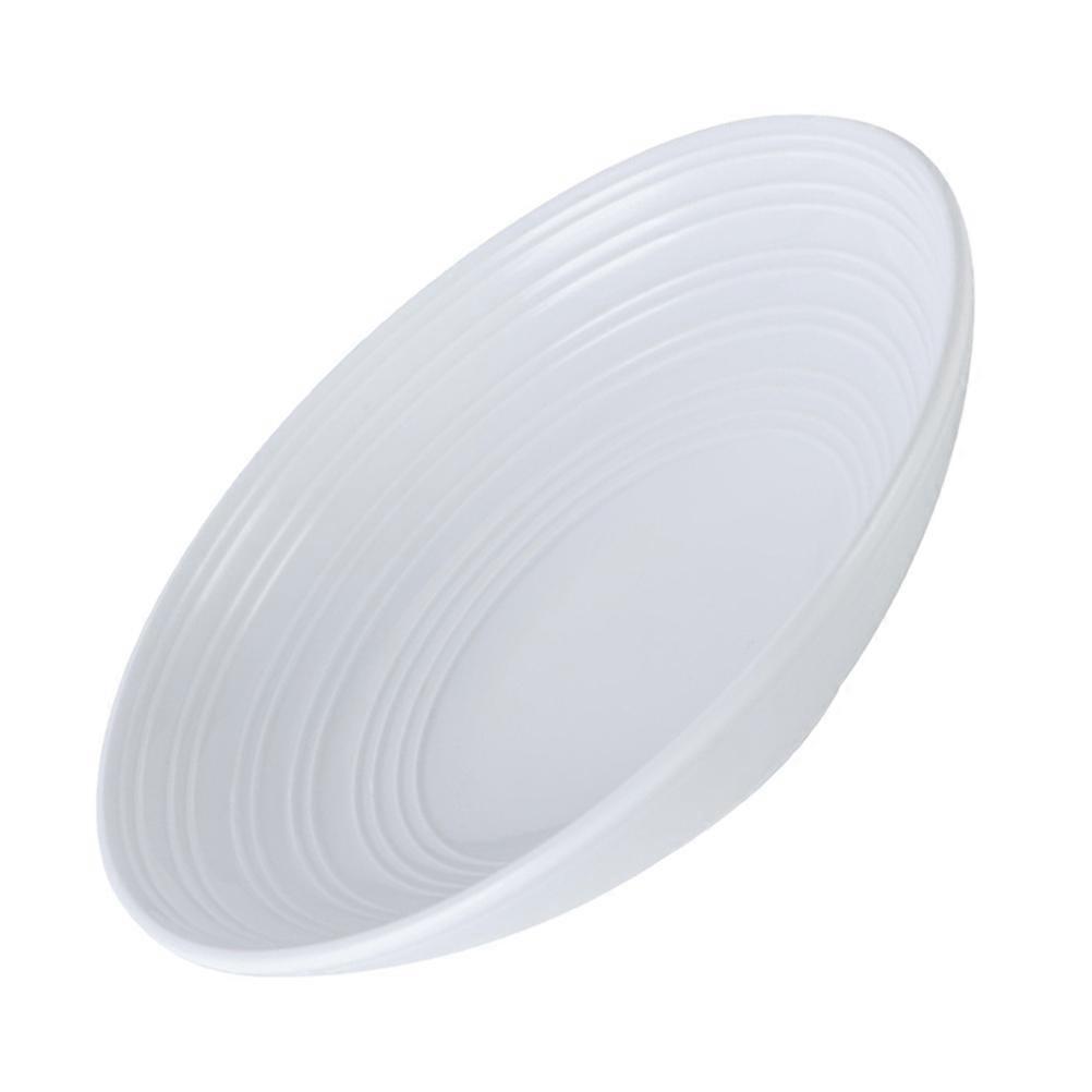 Keramikteller zum Servieren von Obst, weißer, runder Keramikteller