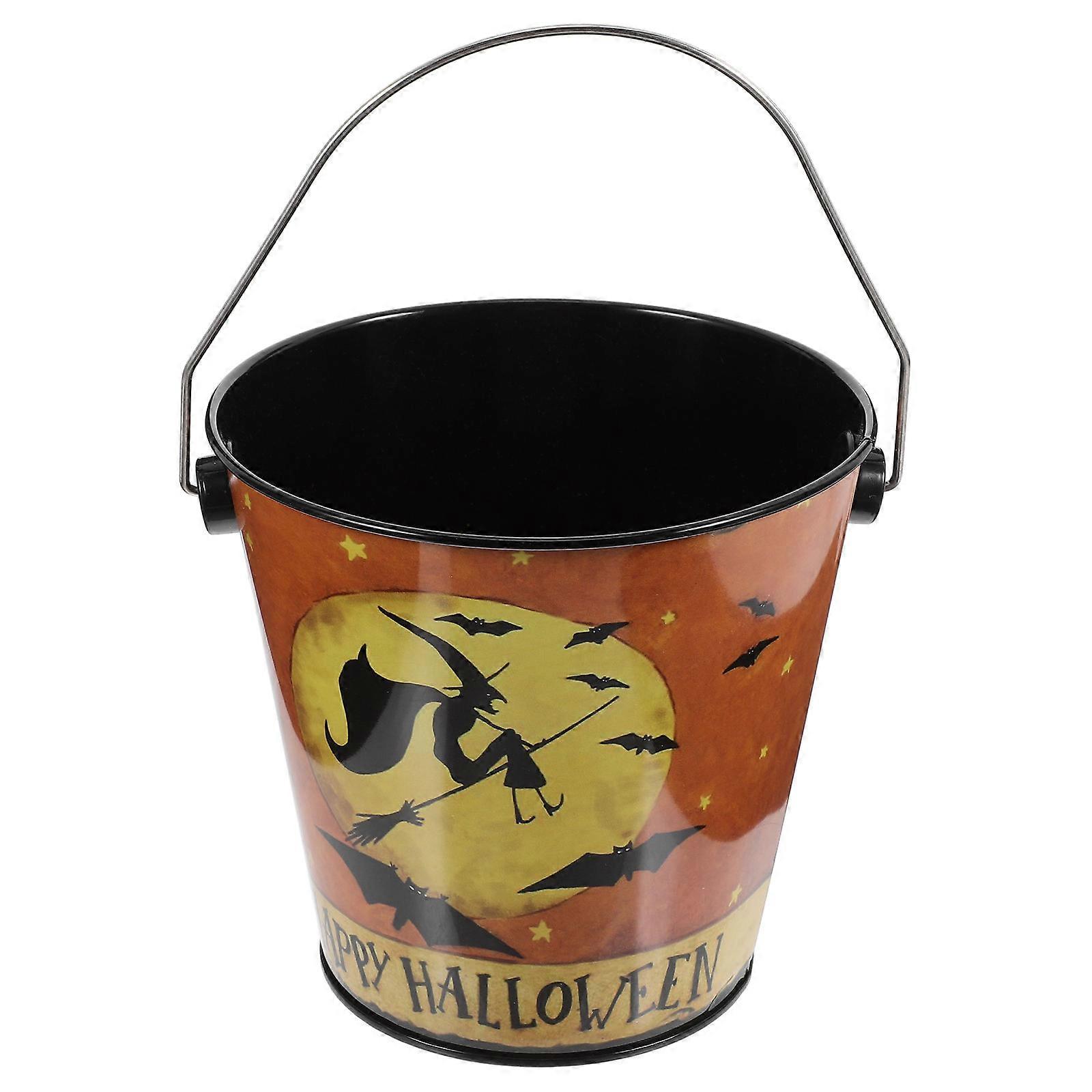 Multi-functional Halloween Snacks Bucket 3Pcs Perfect For Partygoers 13X13Cm Festive Design Storage