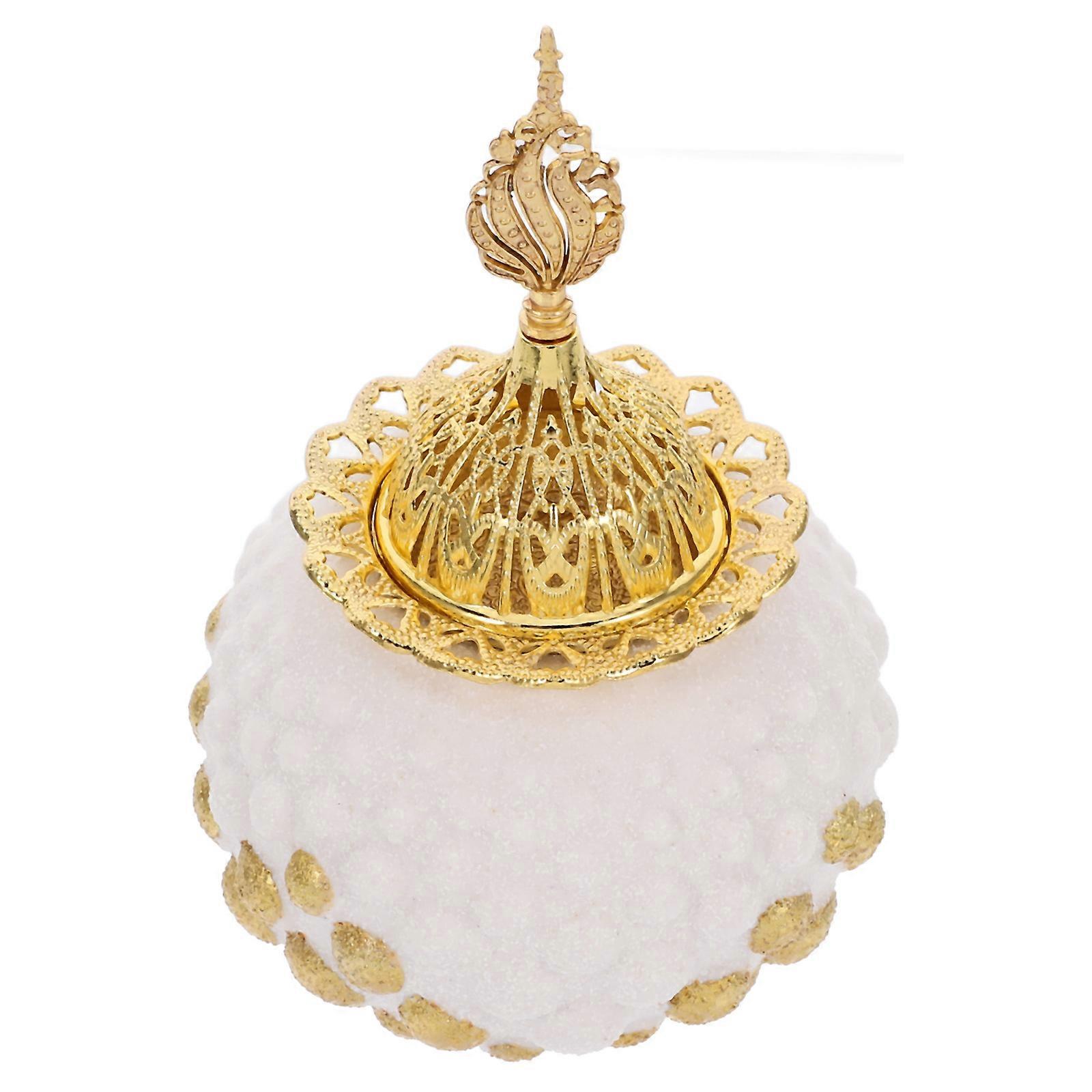 Ceramic Censer Incense Burner for Home Use 4Pcs Retro Arabic Style