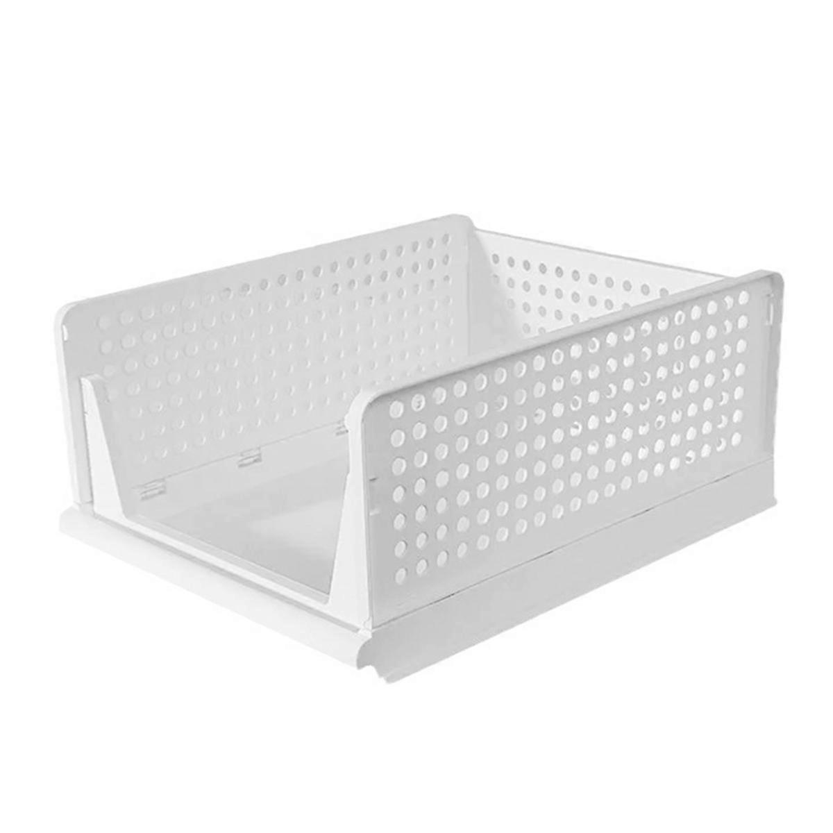 Stackable Wardrobe Storage Box Multi-Function Foldable Suitable for Wardrobe Storage Clothing Drawer