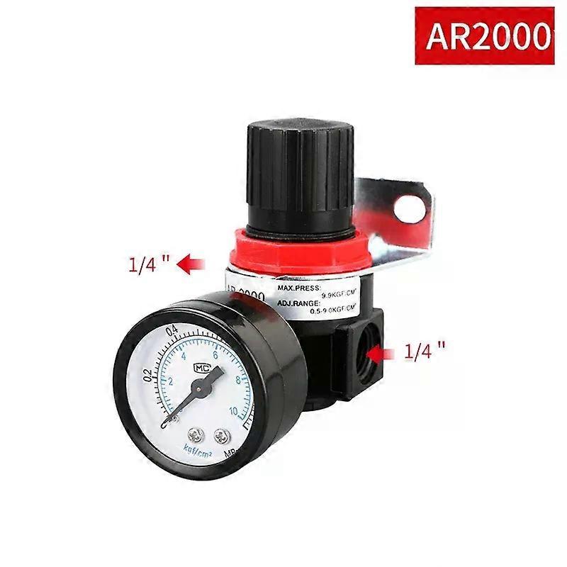 AR2000 AR3000 G1/4 6mm 8mm 10mm 12mmAir Control Compressor Pressure Relief Regulator Valve with Fitting