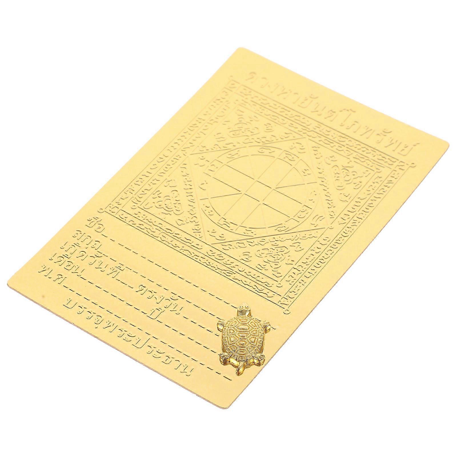 Golden Inspirational Prayer Cards for Religious Decor Creative 5Pcs