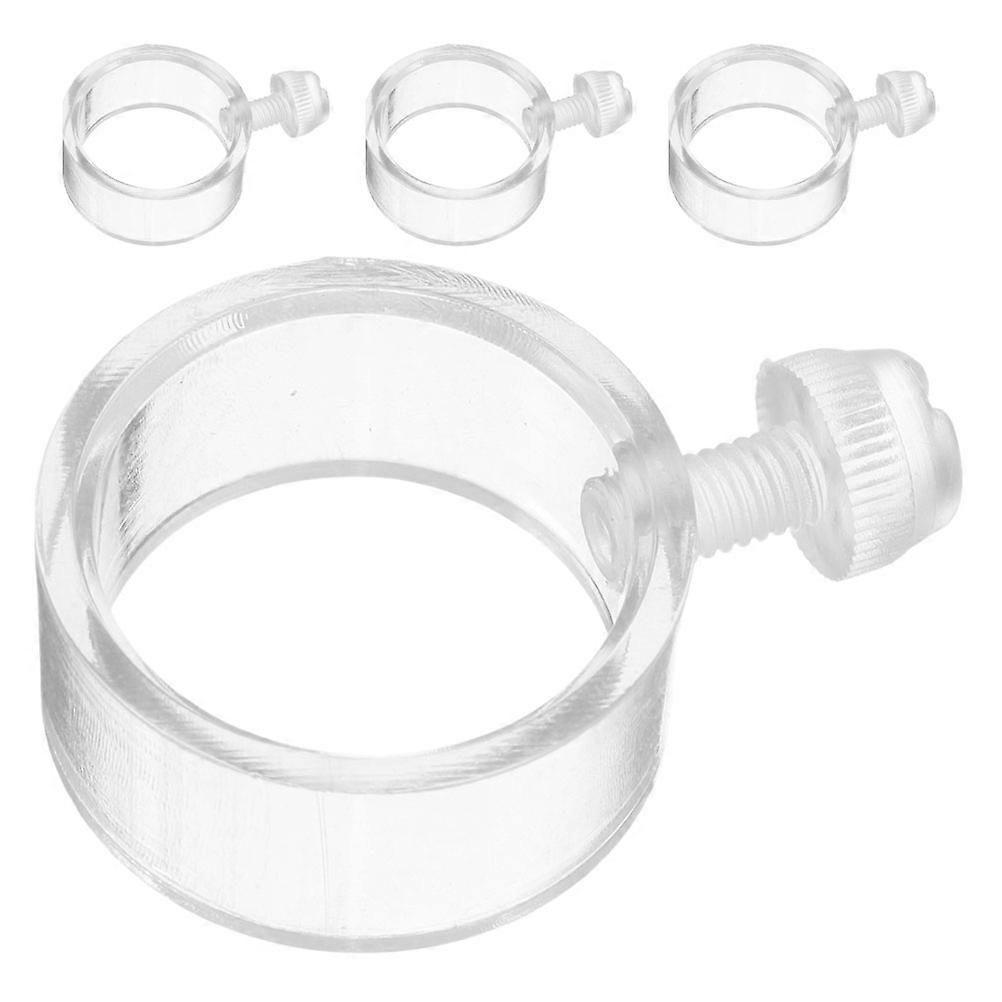 Flagpole Clips Plastic Flagpole Rings for Easy Installation 20Pcs Transparent Durable