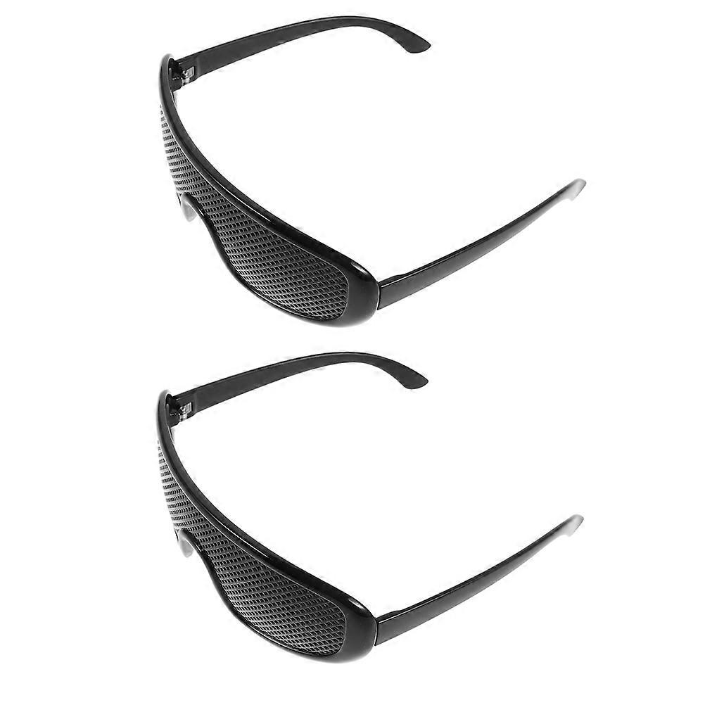 Multihole Pinhole Glasses for Improvement with Ergonomic Design 2Pcs