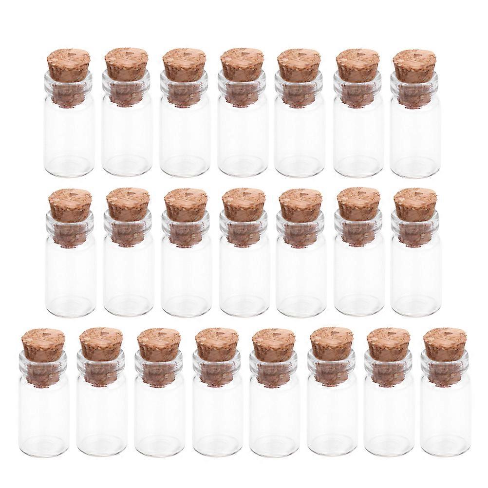 Mini Bottle for Decorating Clear Glass Dispenser for Storage 60Pcs