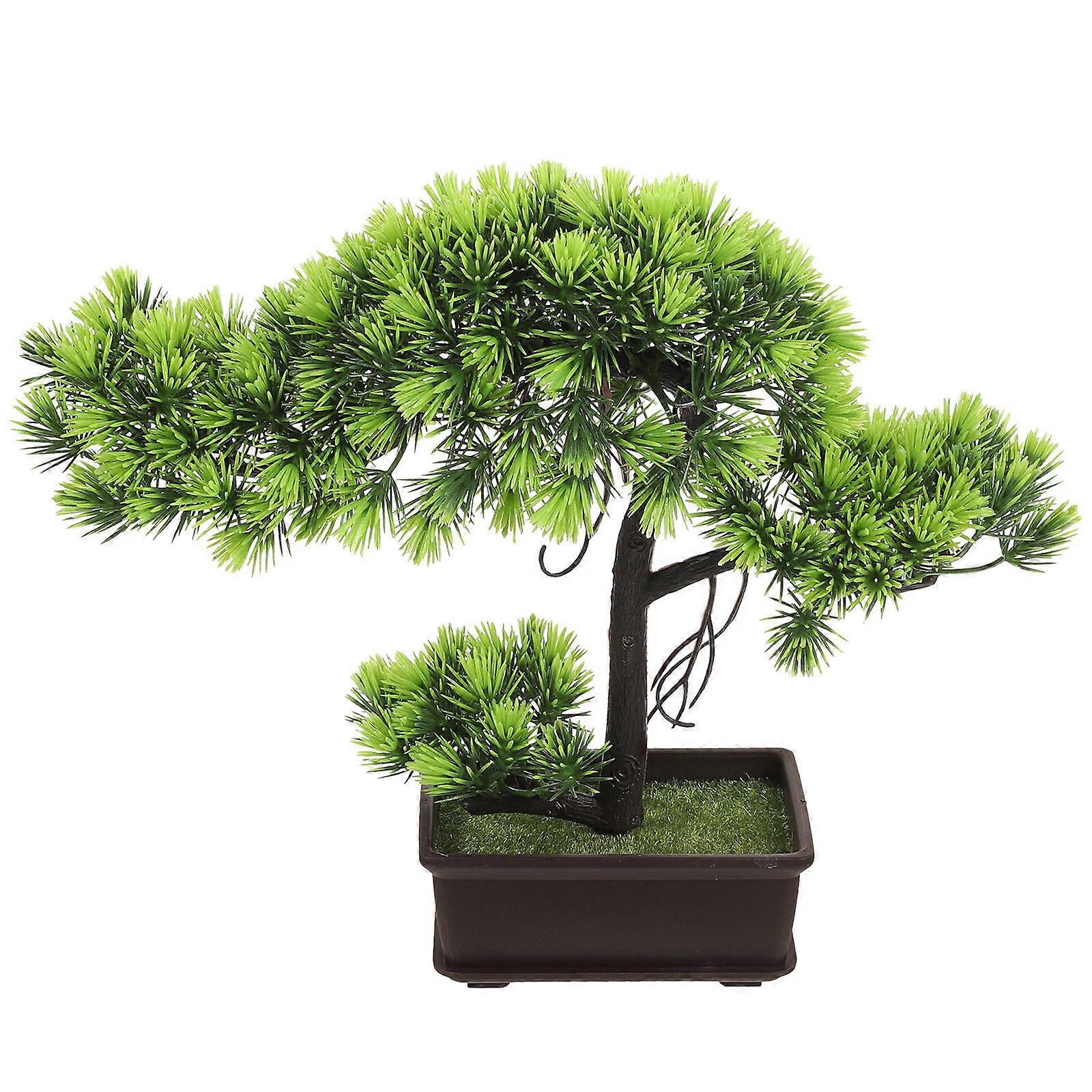 Simulated Tree Bonsai Decoration Office Space Low-key and Elegant 1Pcs
