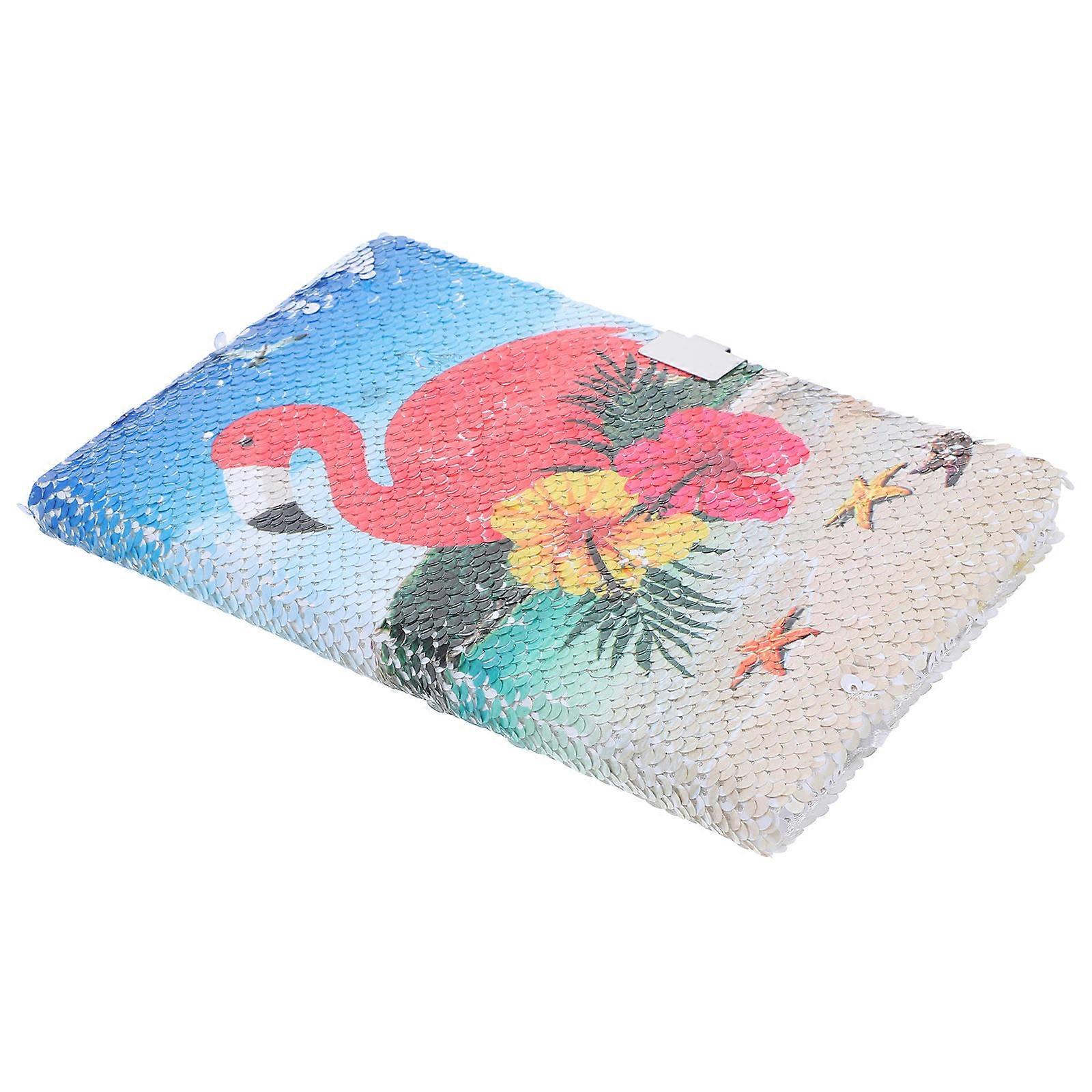 Portable Writing Notebook Sequin Notebook for 4Pcs Glitter Cover