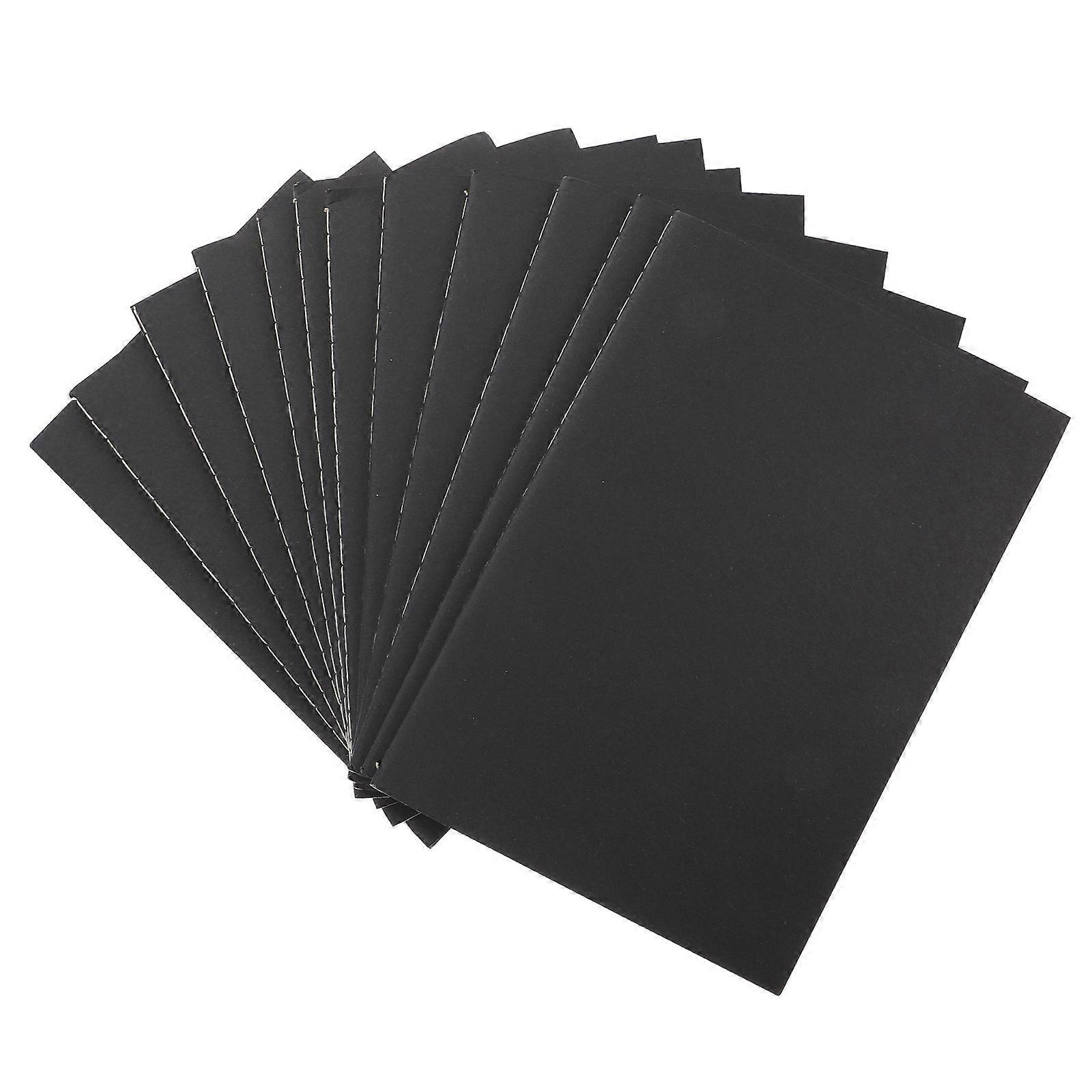 Stylish Schedule Books Perfect For Students Office Workers And Teachers Black Rectangular Paper Notebooks 24Pcs