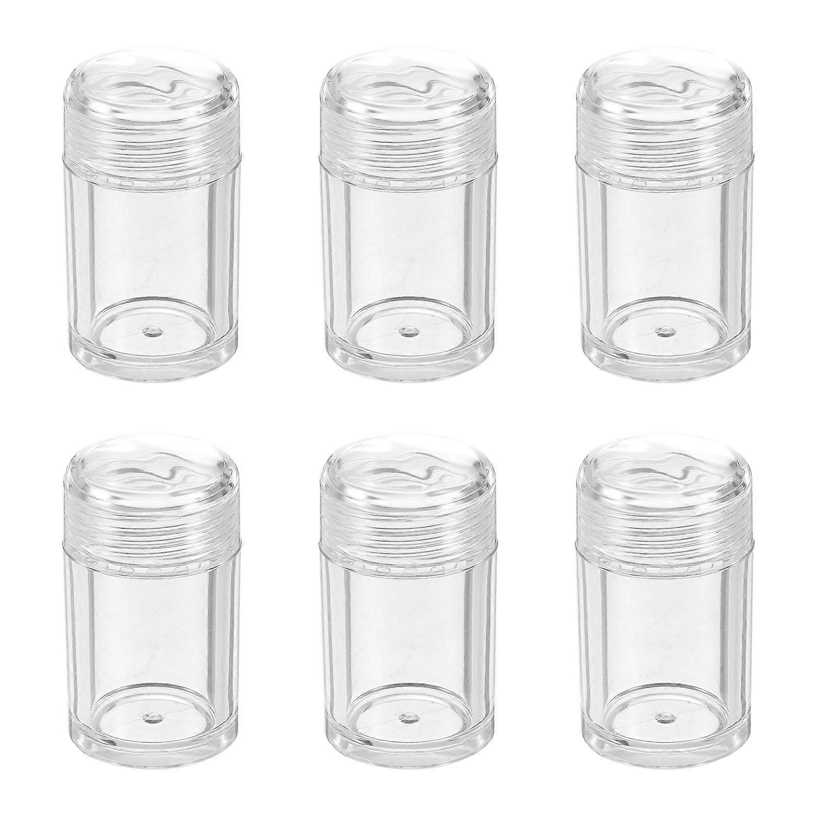 18Pcs Transparent Loose Powder Bottles for Storage Flip-Type Cosmetic Bottles