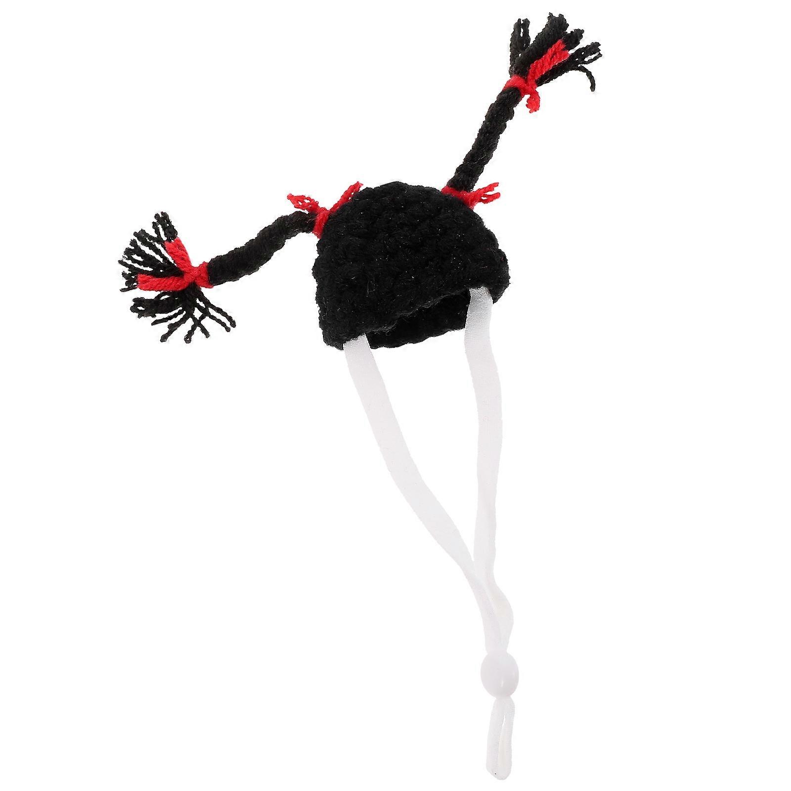 Hamster Knitted Hat for Small Animals with 5Pcs Mini Pet Caps