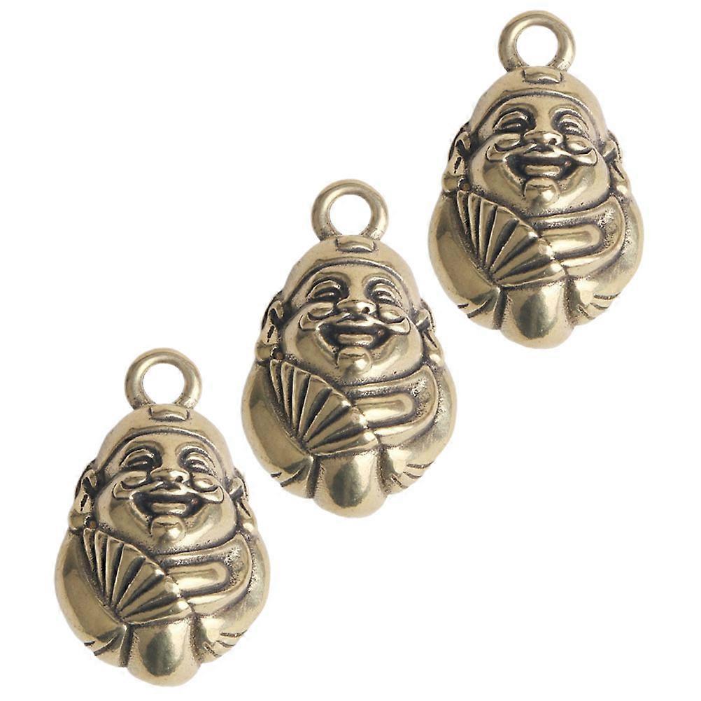 DIY Pendant Vintage Key Pendant God Of Wealth Shape Keychain For Family And Friends 12 Pcs With Antique Design