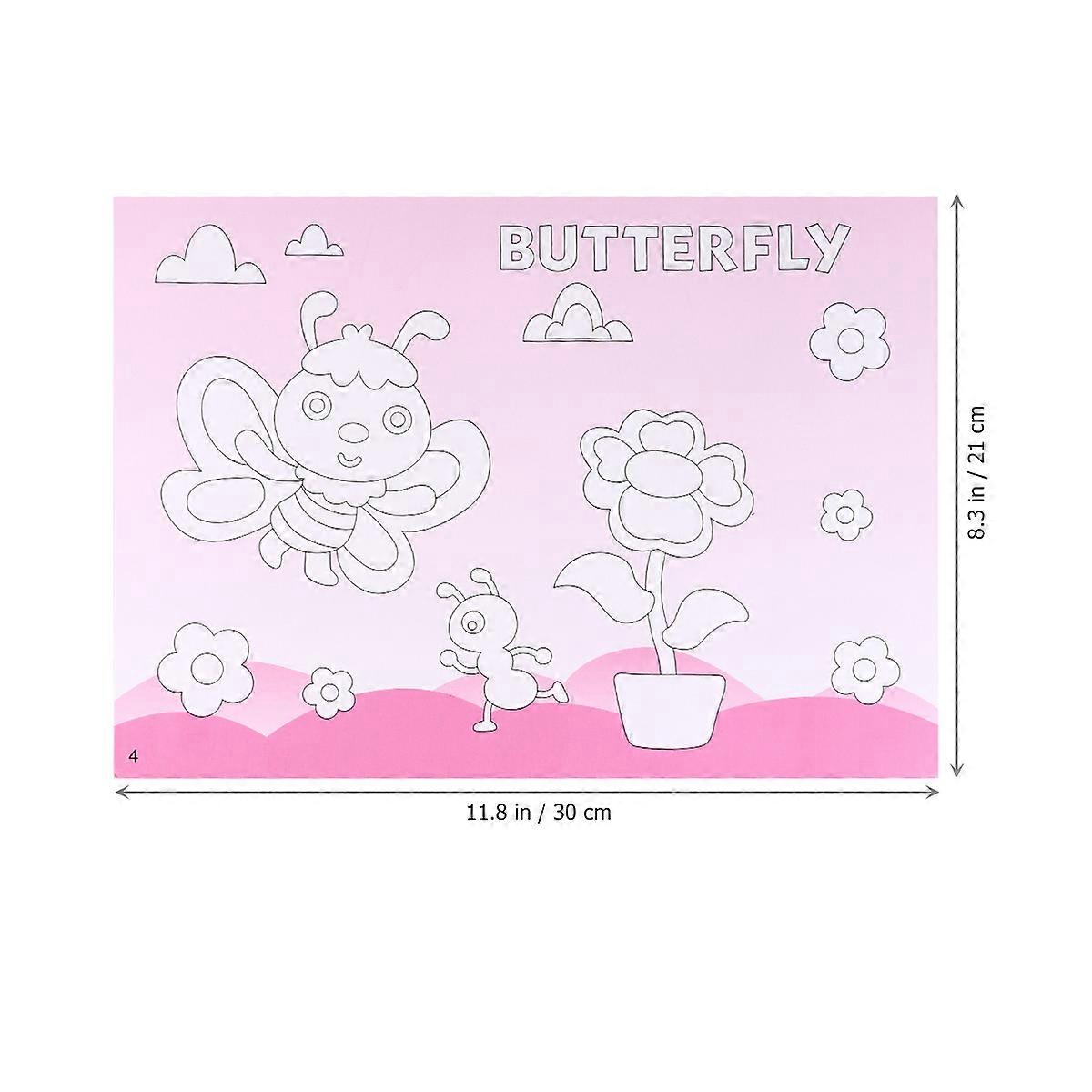 Assorted Color Three-dimensional Stickers Set For Children Crafting Activities In 30*21*0.5cm Style H To Support Educational Development 16Pack