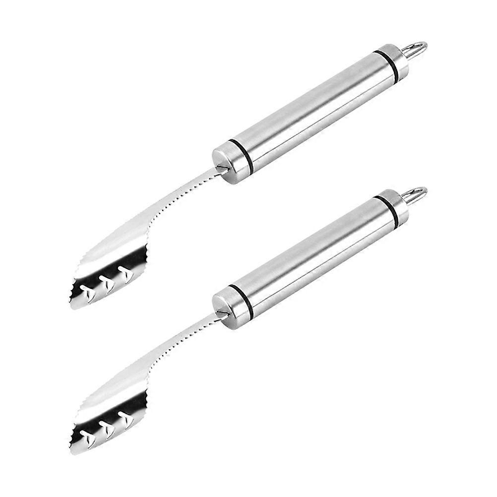 Stainless Steel Pepper Core Remover Kitchen Tools Coring Serrated 2Pcs