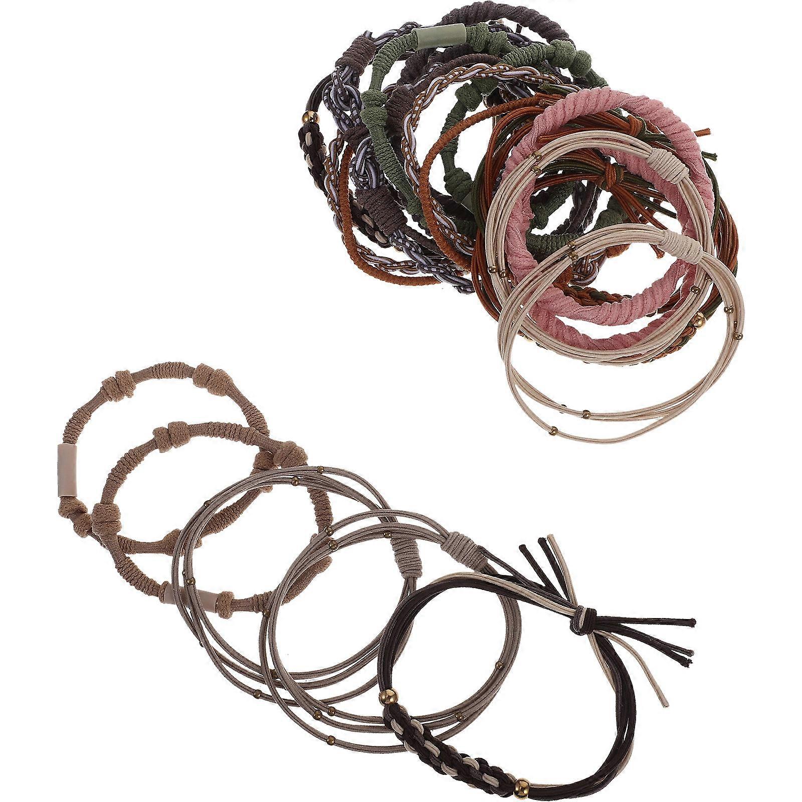 Bohemia Design Hair Ties For Daily Wear And Parties 40 Pcs Assorted Color