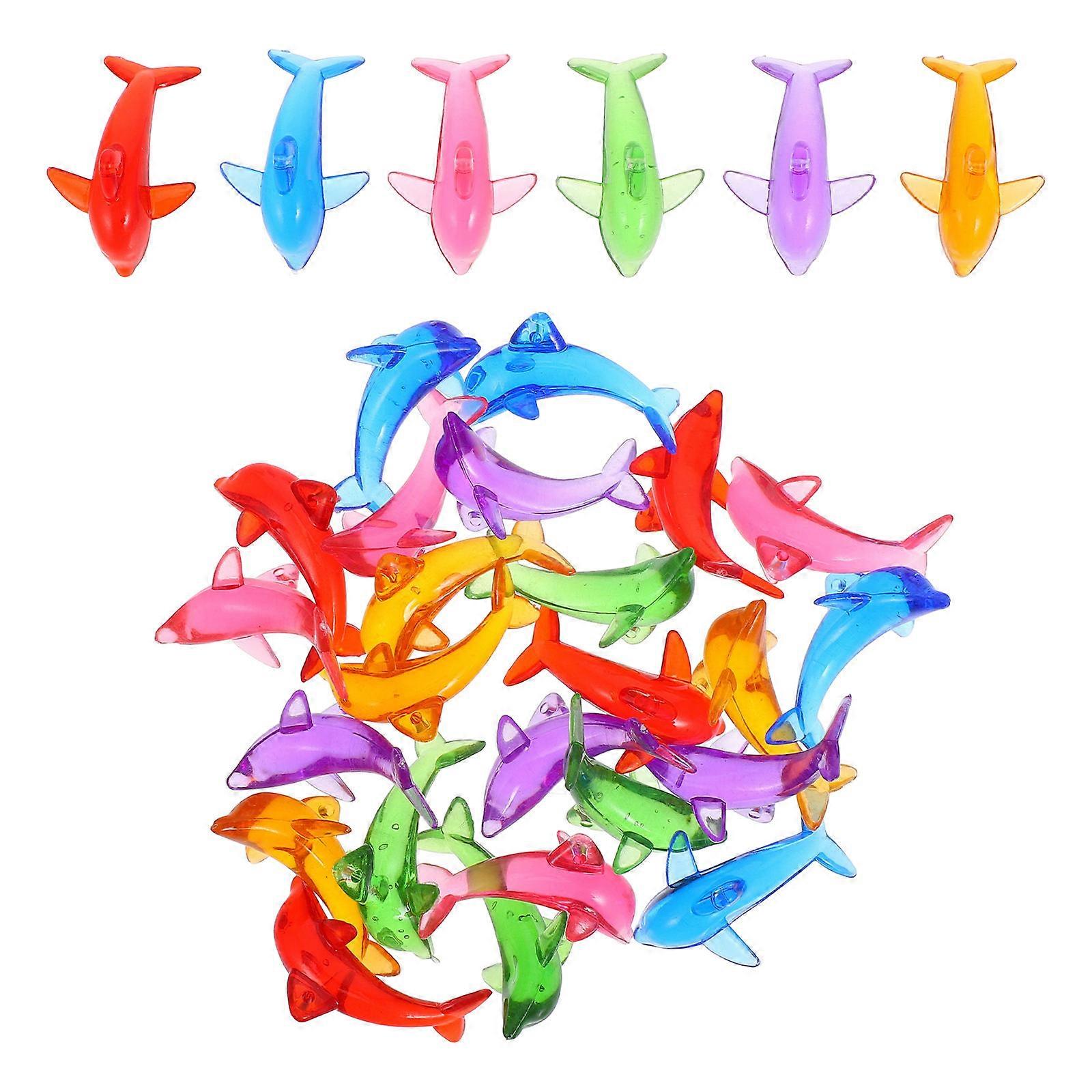 Wind Chime Replacement Pendants Acrylic Dolphin for Decoration 90Pcs Set