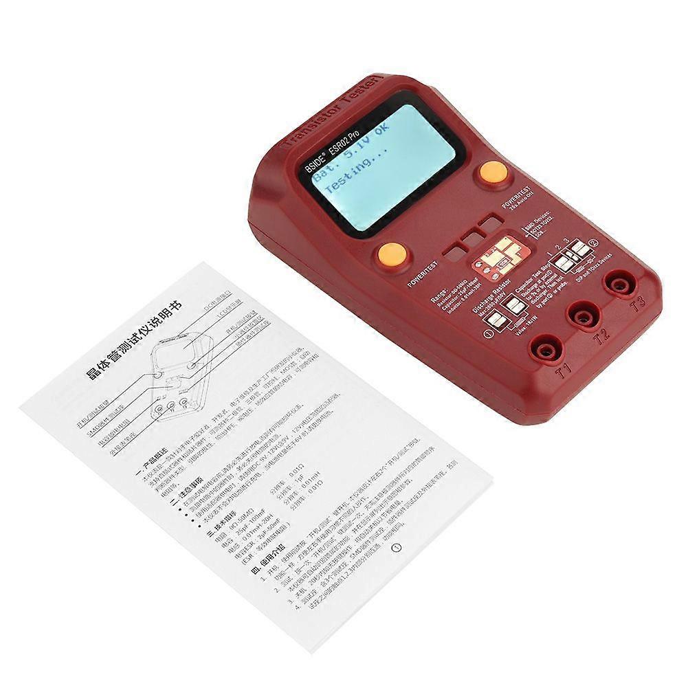 BSIDE ESR02 Pro Digital Transistor Tester SMD Chip Component Meter Inductance Multimeter