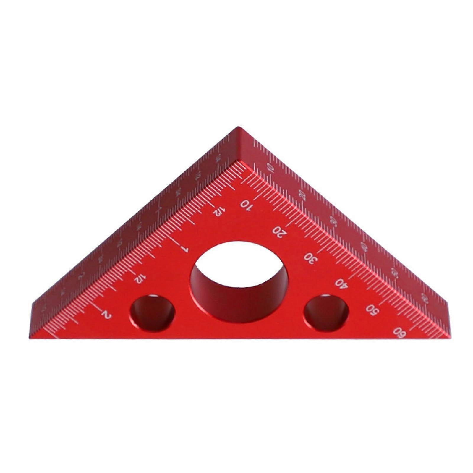 Carpenter Ruler Right Angle 90 Degree Aluminum Alloy Woodworking Measuring Tool Double Scale Angled Ruler