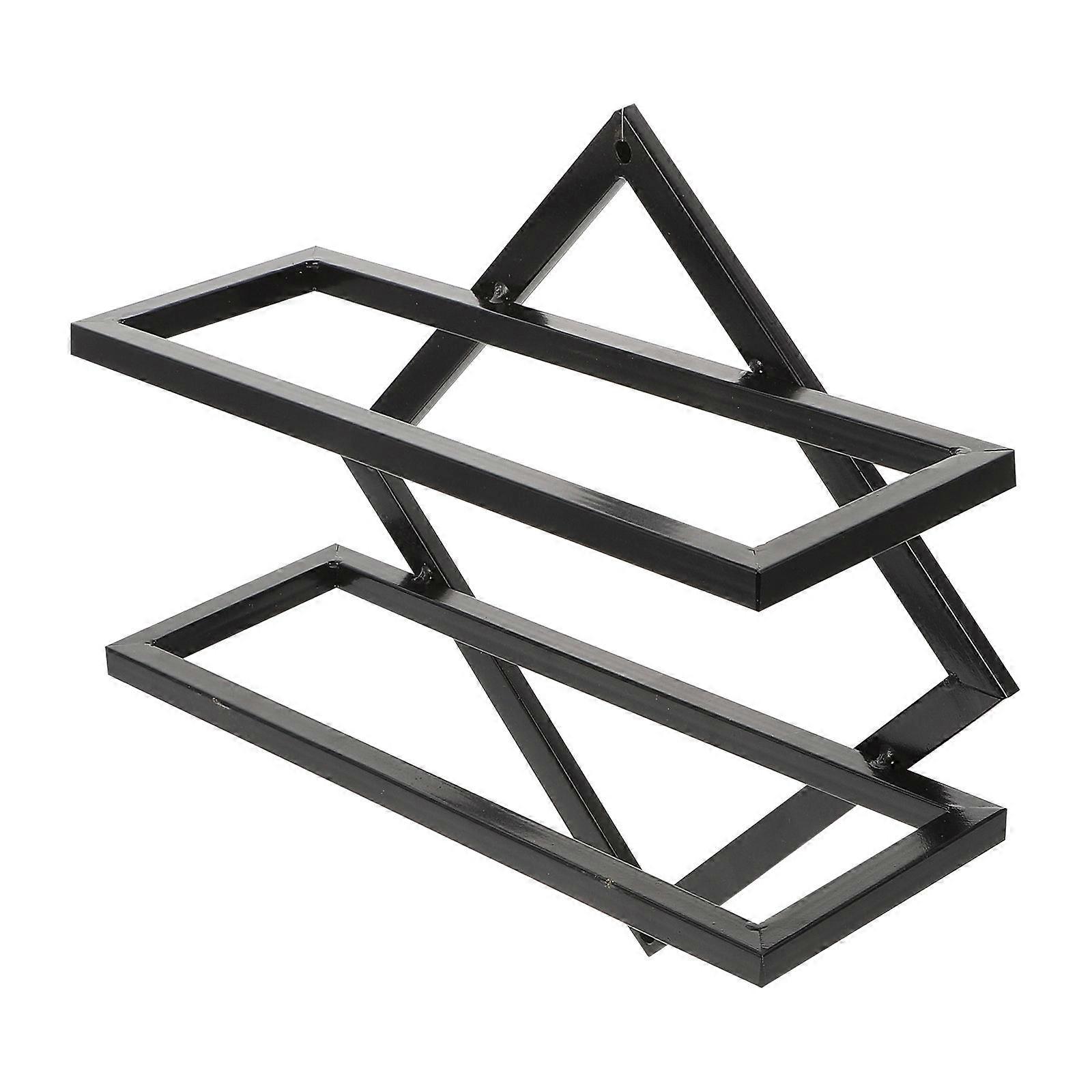Wall-Mounted Storage Rack Iron Holder for Functional Storage 1Pcs