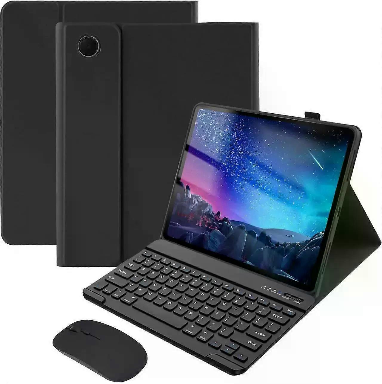 Bluetooth Keyboard Case with Mouse for Samsung Galaxy Tab A11 Plus / A11+ 11 Inch 2025 Protective Cover with Wireless Mouse / Keyboard