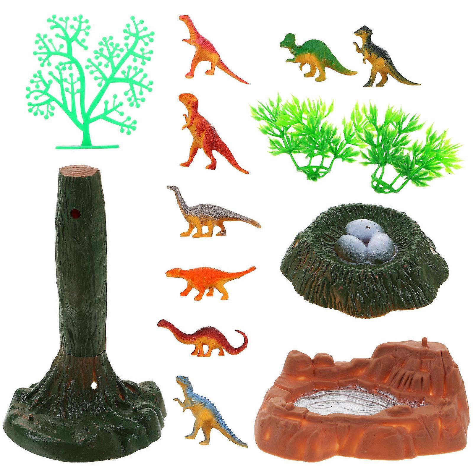 Toy Dinosaur Small Dinosaur Models for Kids Use 8Sets with Assorted Colors