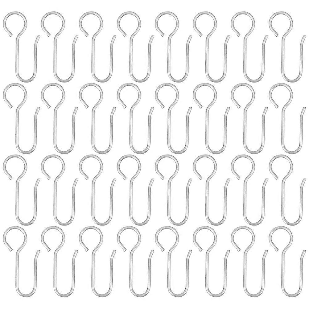 Metal Curtain Hooks For Ceiling Tracks Ideal For Hanging Curtains Elegant Silver Design 400Pcs