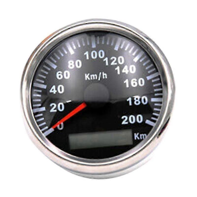 85mm 200KM/H GPS Speedometer 9-32V with Red Backlight Odometer Suitable for All Kinds of
