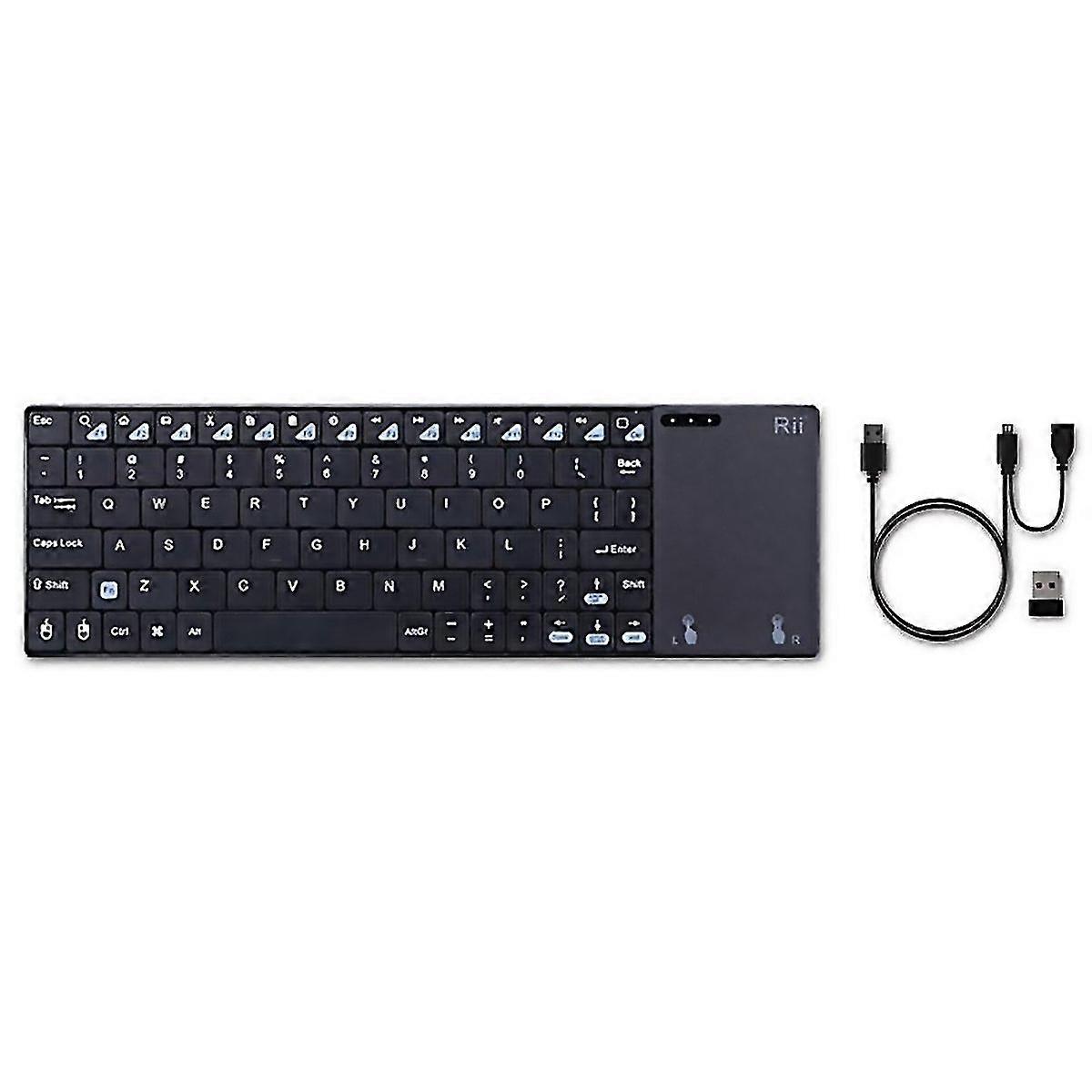 For Rii K12 Office Computer Notebook Silent 24ghz Wireless Mini Keyboard