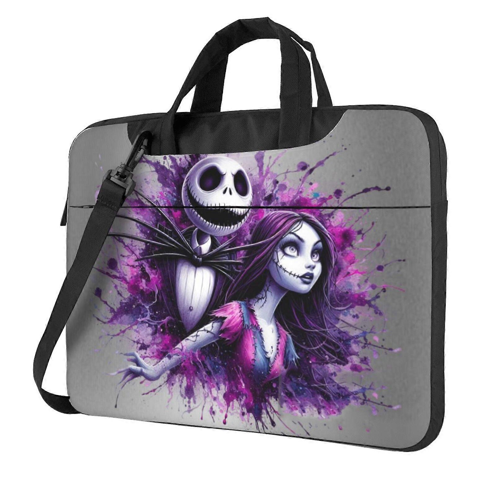Laptop Sleeve 13" The Nightmare Before Christmas Computer Case Notebook Sleeve PC Messenger Bag Tablet Case Neoprene Handle Sleeve