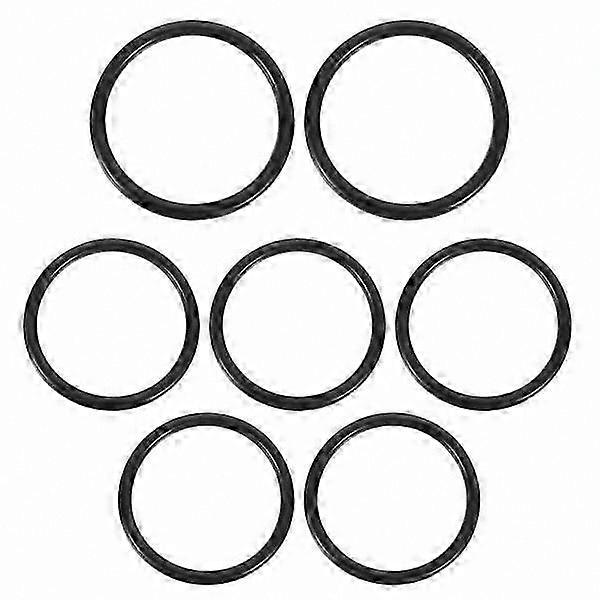 7-Piece Crystal Singing Bowl Accessory Set with Rubber Rings and Standing Gaskets for Meditation and Sound Healing