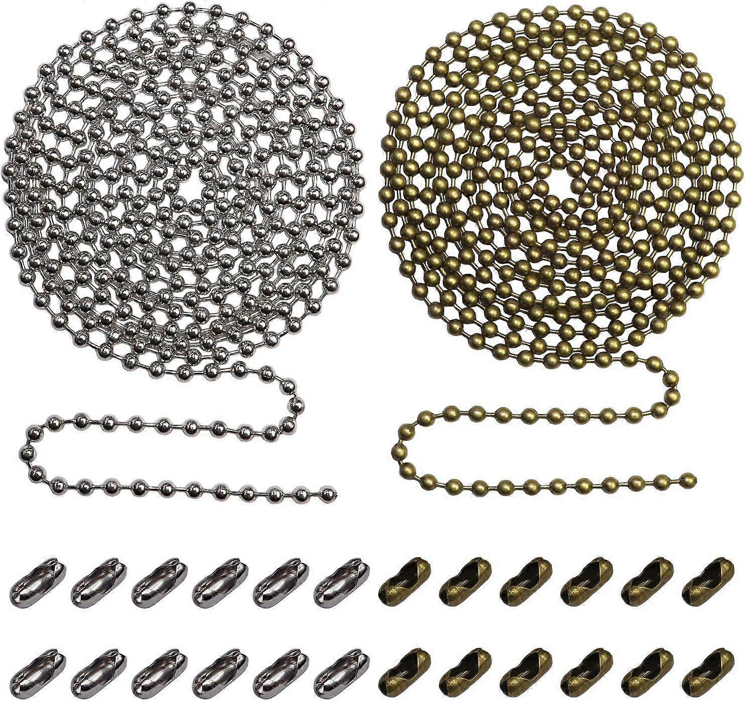 Beaded Pull Chain Extension with Connector for Ceiling Fan or Light (Pack of 2)