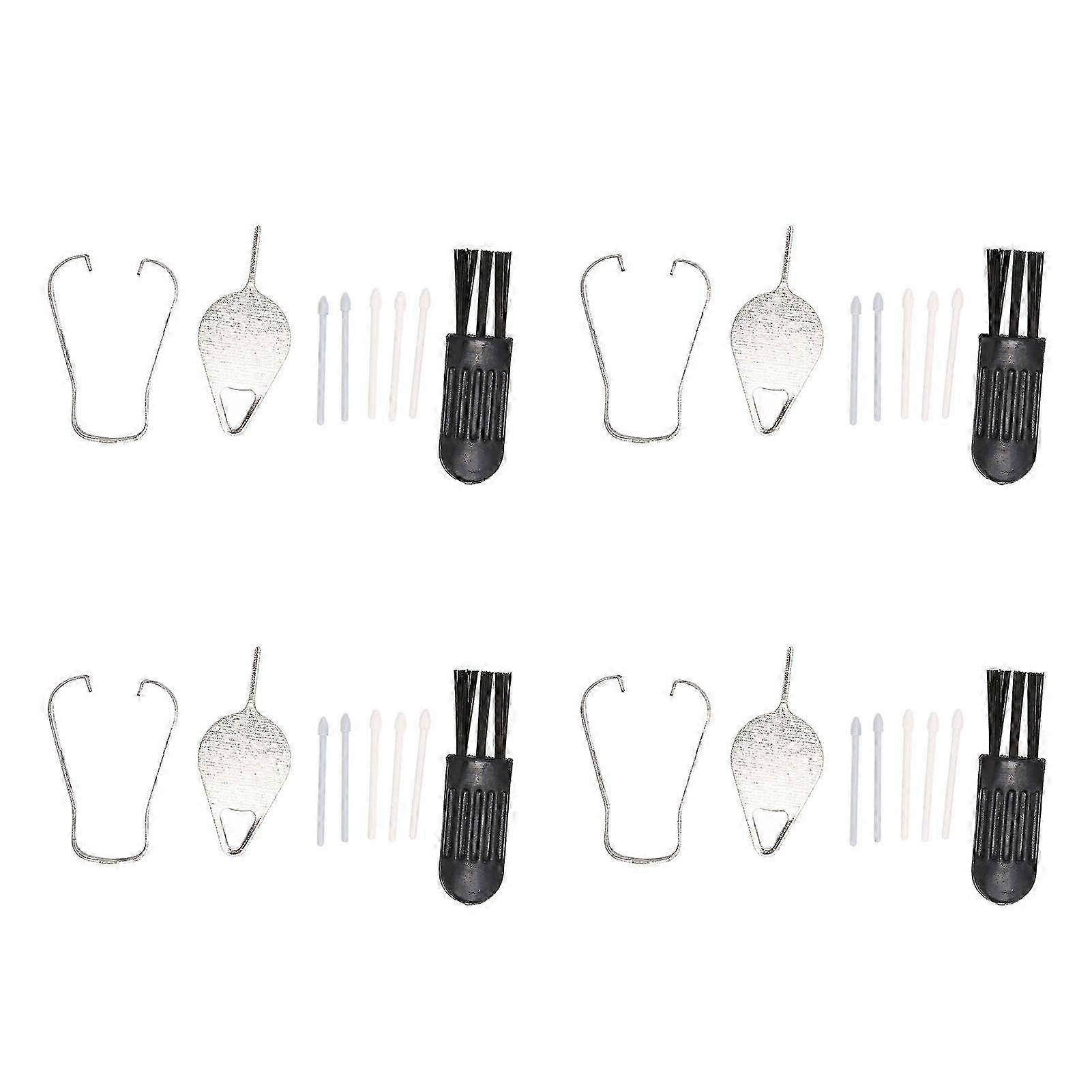 4 Sets Tablet Pen Tips Handwriting Stylus Replacement Refills Nib Tool Set For Samsung Tablet for S7 FE 12.4 Inch T733White Grey