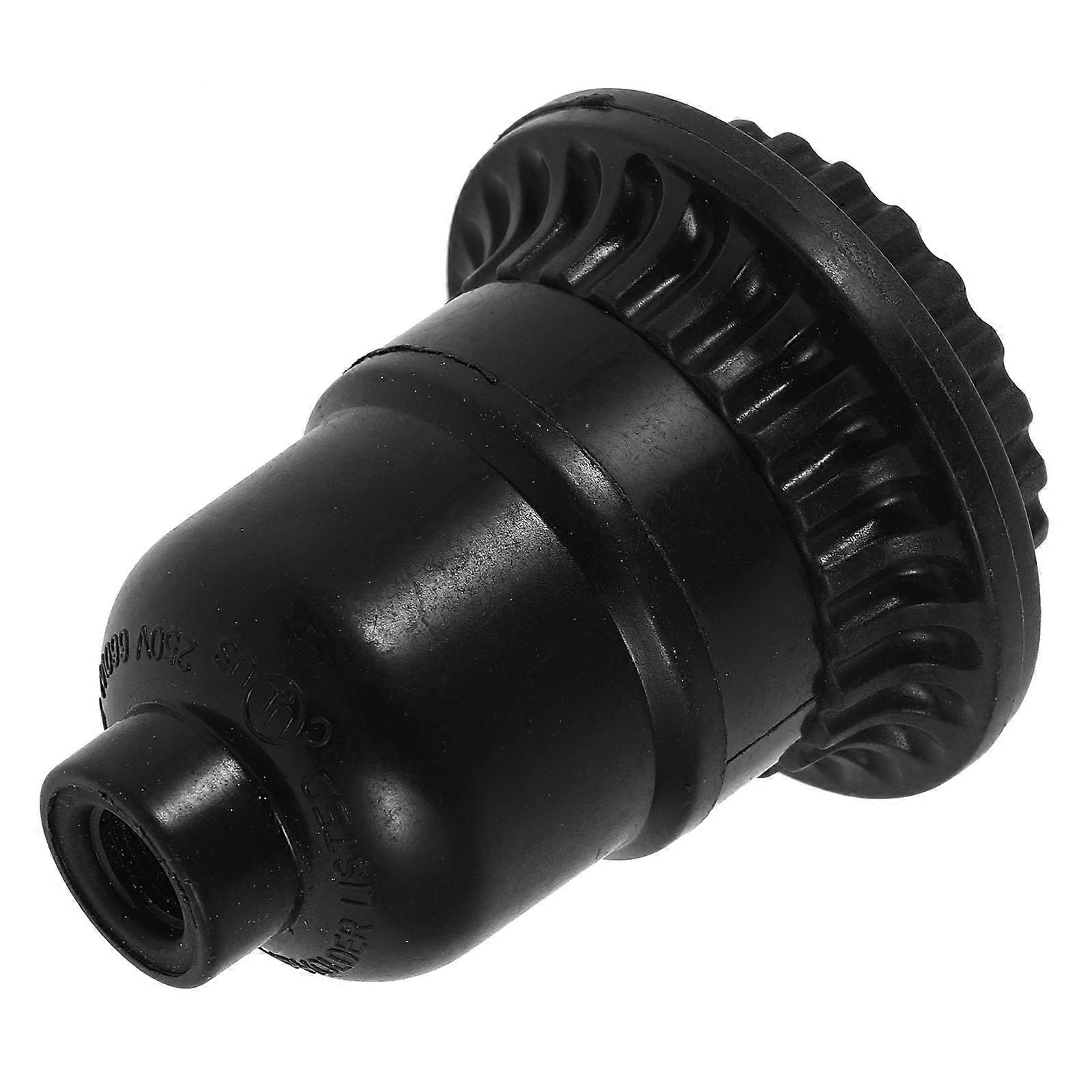 Light Socket Connector Pull Chain Light Fixture For DIY Projects Black 7.50X5.50X5.50CM Load-Bearing Capacity 1Pack