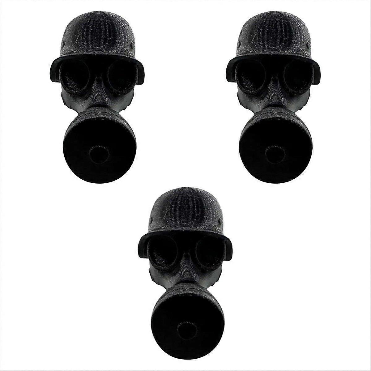 3pc Dustproof Beer Bottle Cap Funny Universal Black