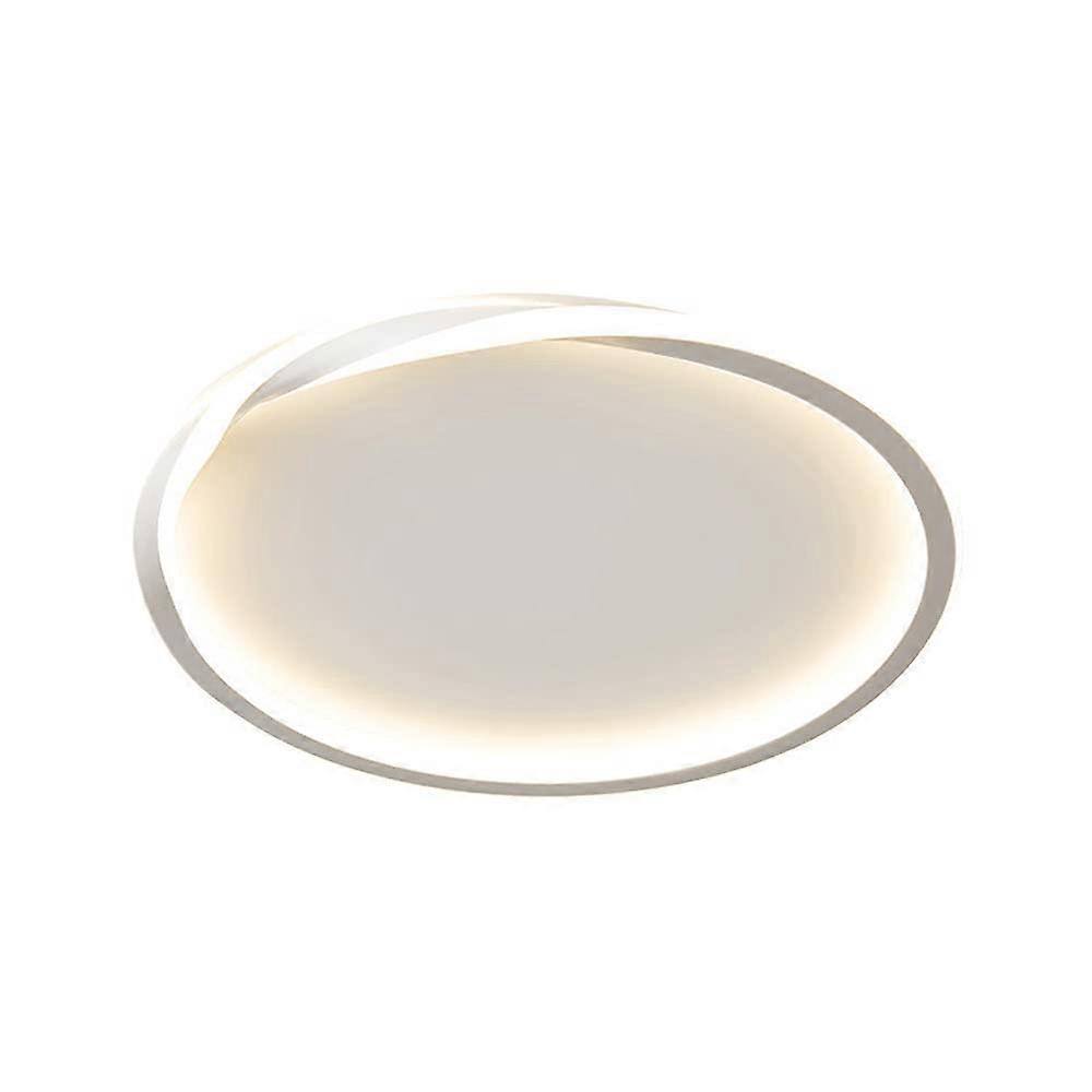 Minimalist Round UltraThin Embedded Ceiling Light TriColor Adjustable Wall Switch Lamp Silica Gel Blanc Size 5
