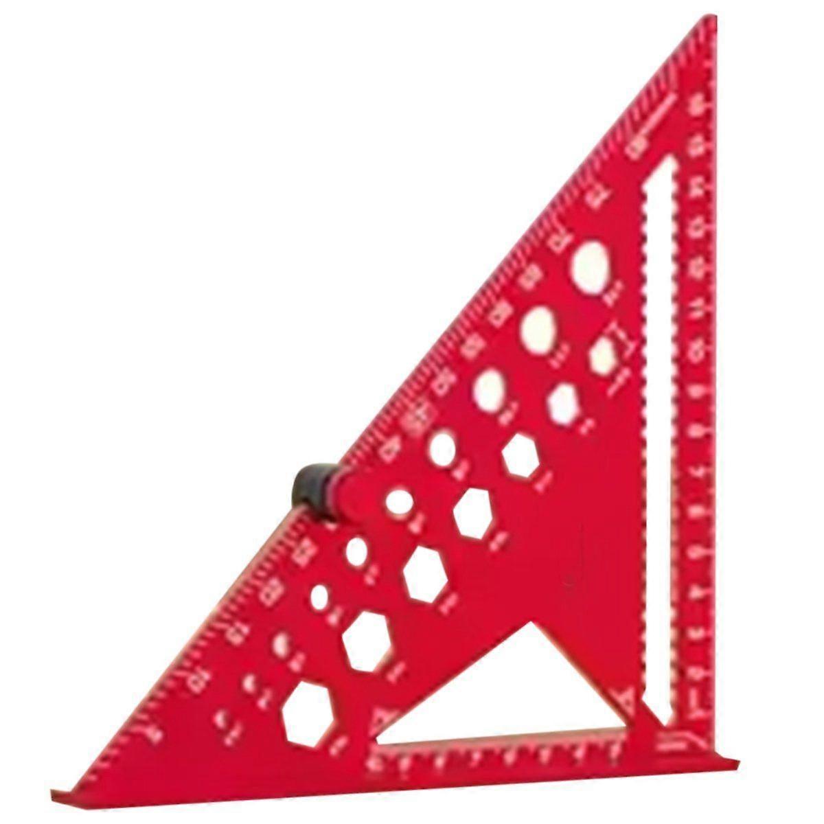 Triangle Ruler with Positioning Pin, Woodworking Multi Angle Ruler , High- Right Angle Scribe Marki