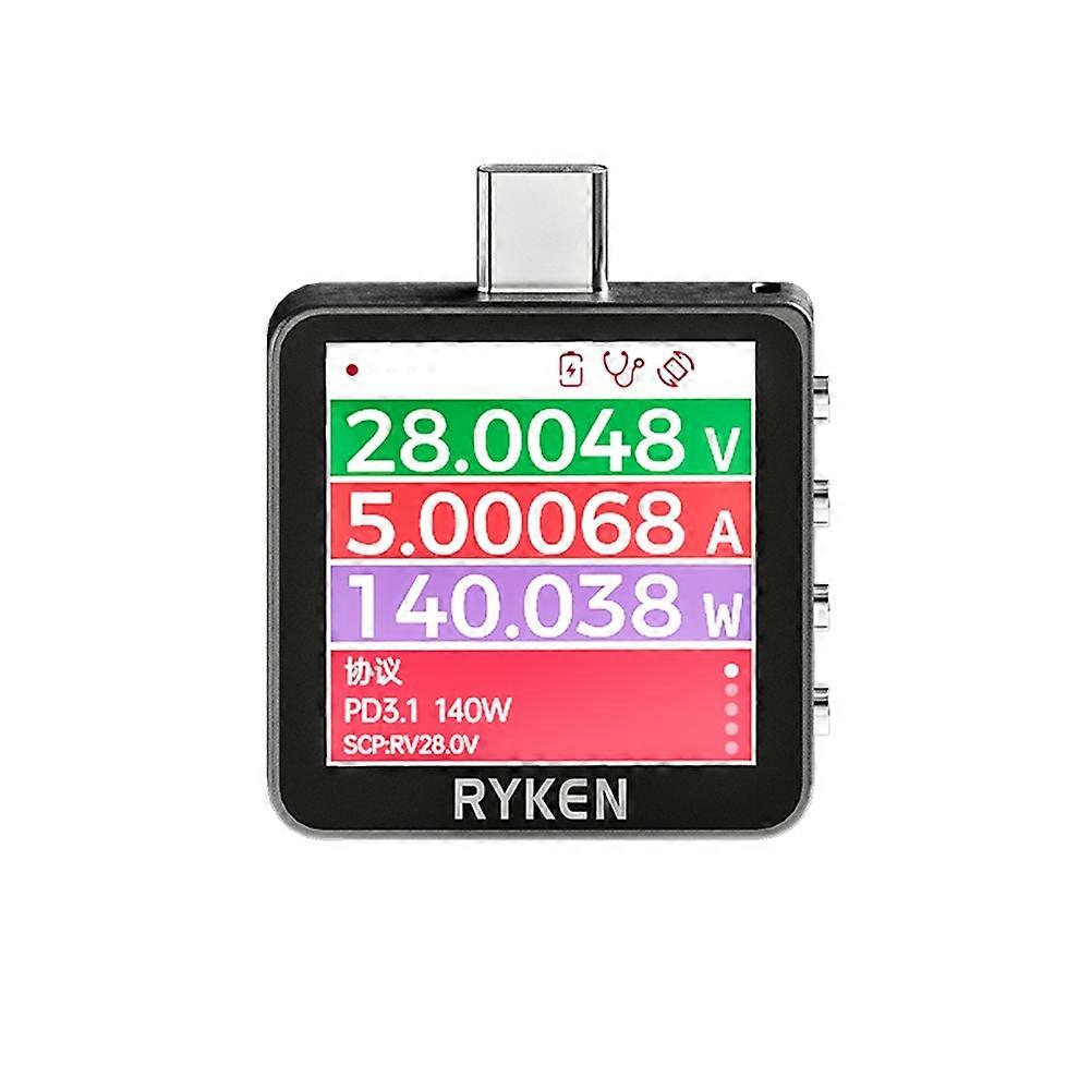RYKEN RK-X3 Voltage Current Tester USB Mobile Phone Fast Charging Detector Laptop Charging